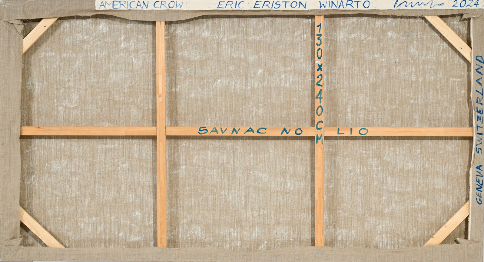 Eric Eriston Winarto (1980), "American Crow", 2024, huile sur toile, signée, contresignée, - 3