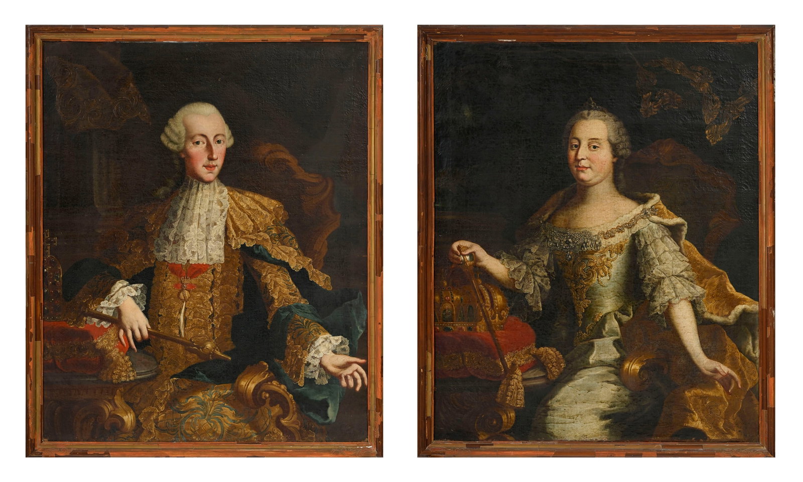 Martin van Meytens (1695-1770), école de, Portraits présumés de Joseph II et de l'Imp (1 of 9)