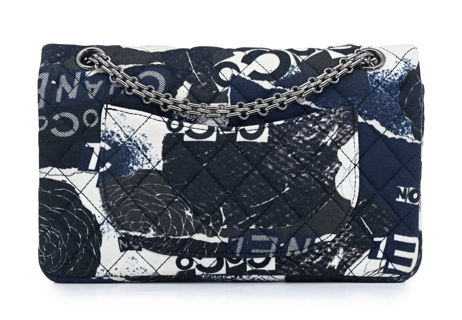 Chanel, sac 2.55 Reissue Graffiti, année 2019, édition limitée en jersey imprimé - 2