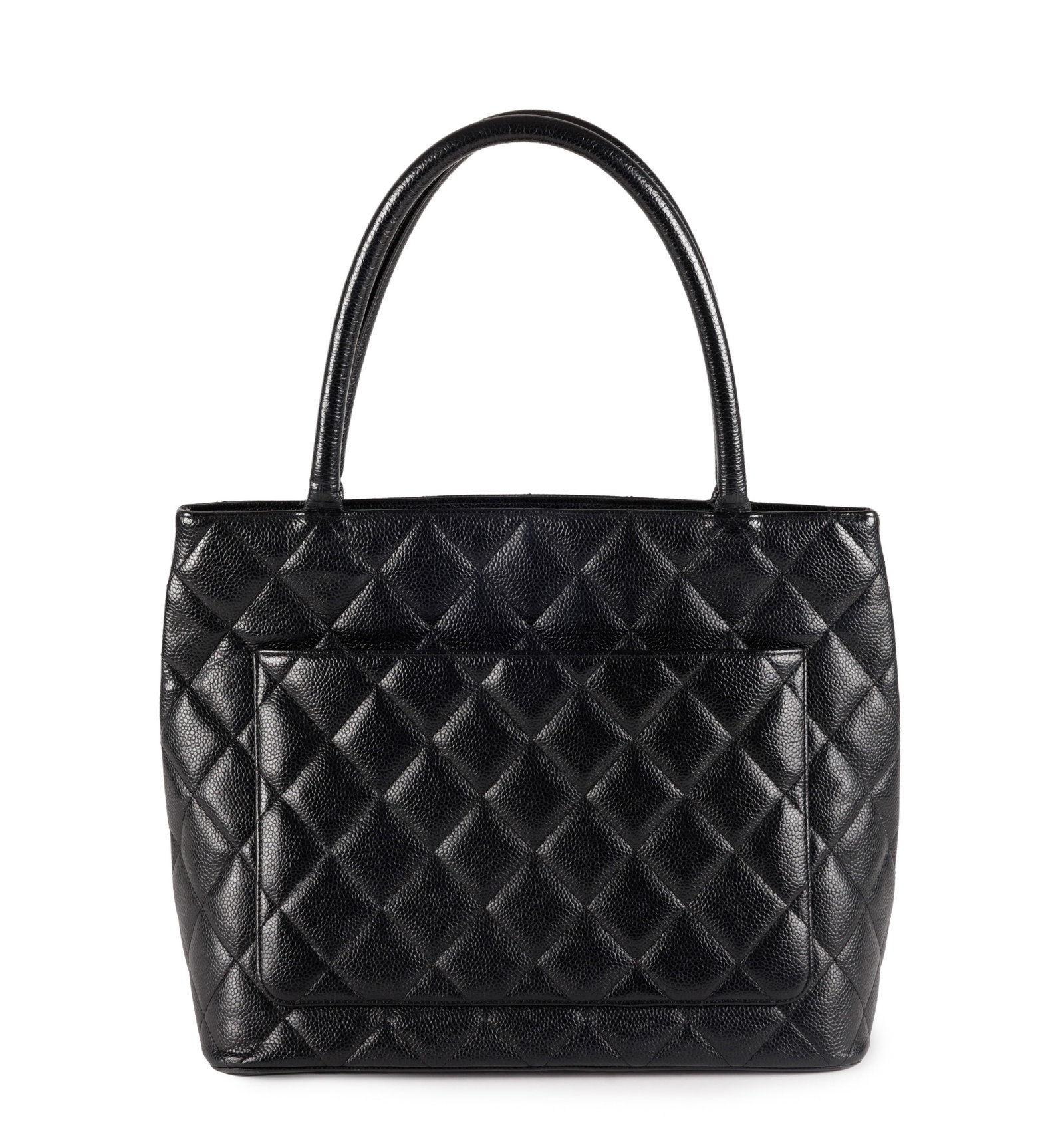 Chanel, sac Cabas en cuir caviar noir matelassé, années 2006-2008, CC appliqué sur le - 2