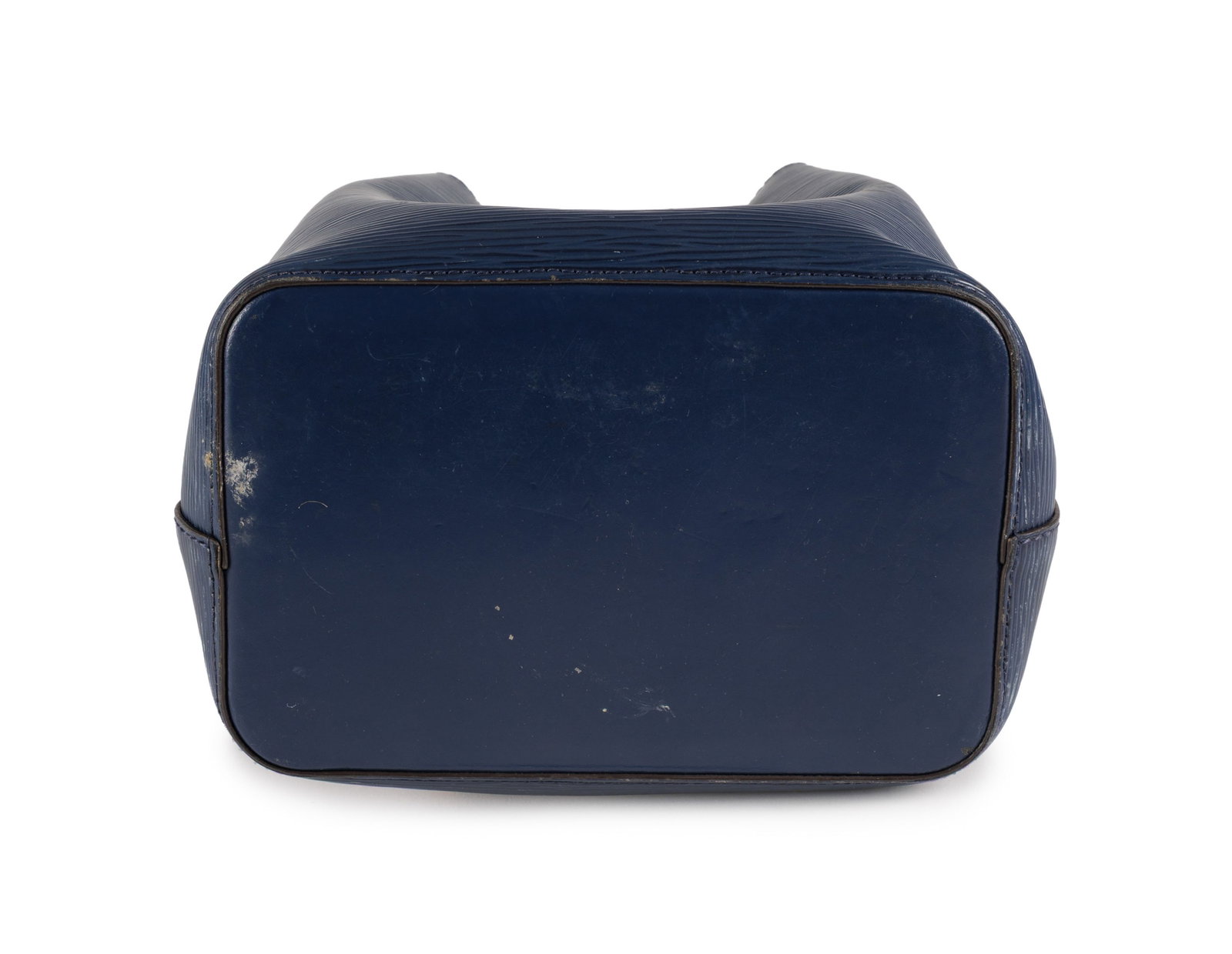 Louis Vuitton, Néo Noé en cuir épi bicolore bleu marine et cuir lisse ambre, poign - 3