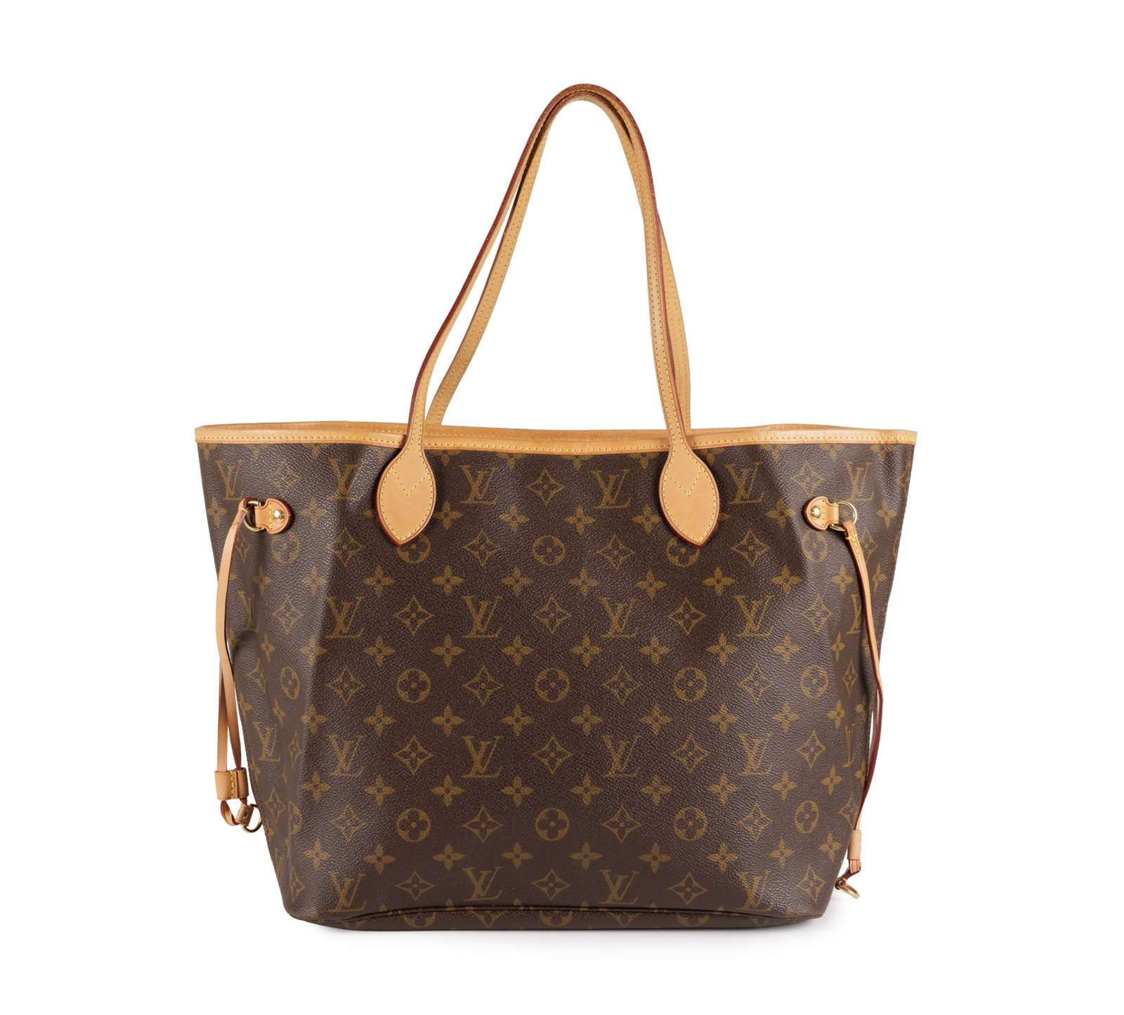 Louis Vuitton, sac Neverfull MM en toile enduite Monogram et cuir naturel, 29x32 cm - 2