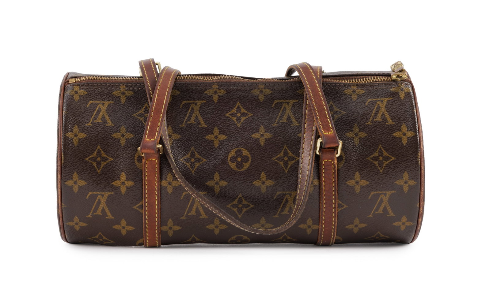 Louis Vuitton, sac Papillon en toile enduite Monogram et cuir naturel, 14,5x30 cm - 2