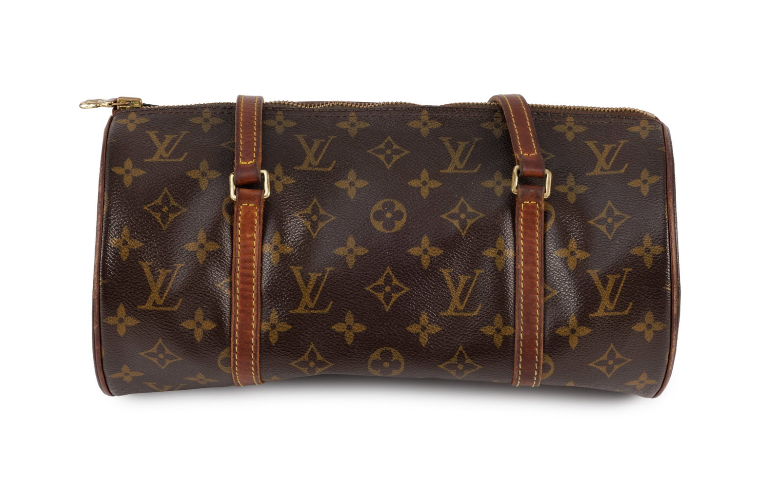 Louis Vuitton, sac Papillon en toile enduite Monogram et cuir naturel, 14,5x30 cm - 3
