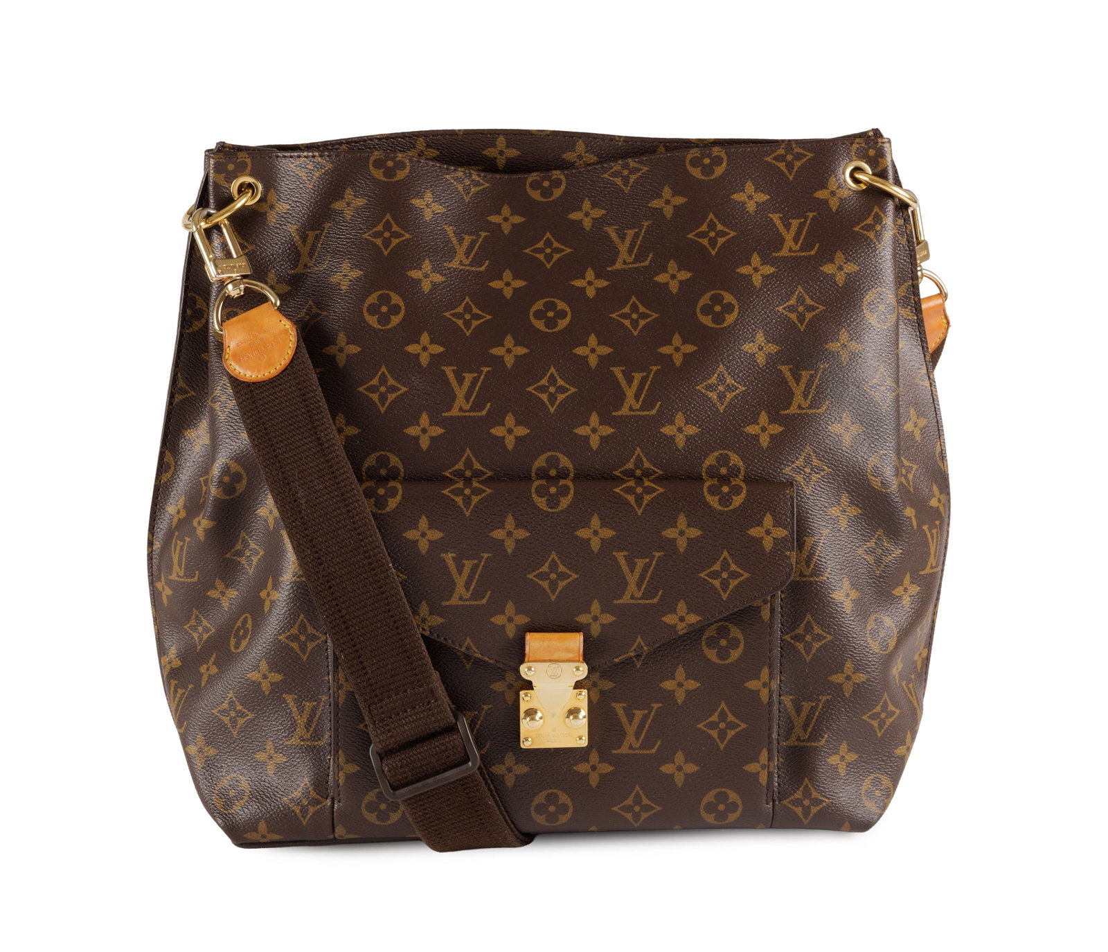 Louis Vuitton, sac Métis Hobo en toile enduite Monogram et cuir naturel, bandoulière en to (1 of 4)