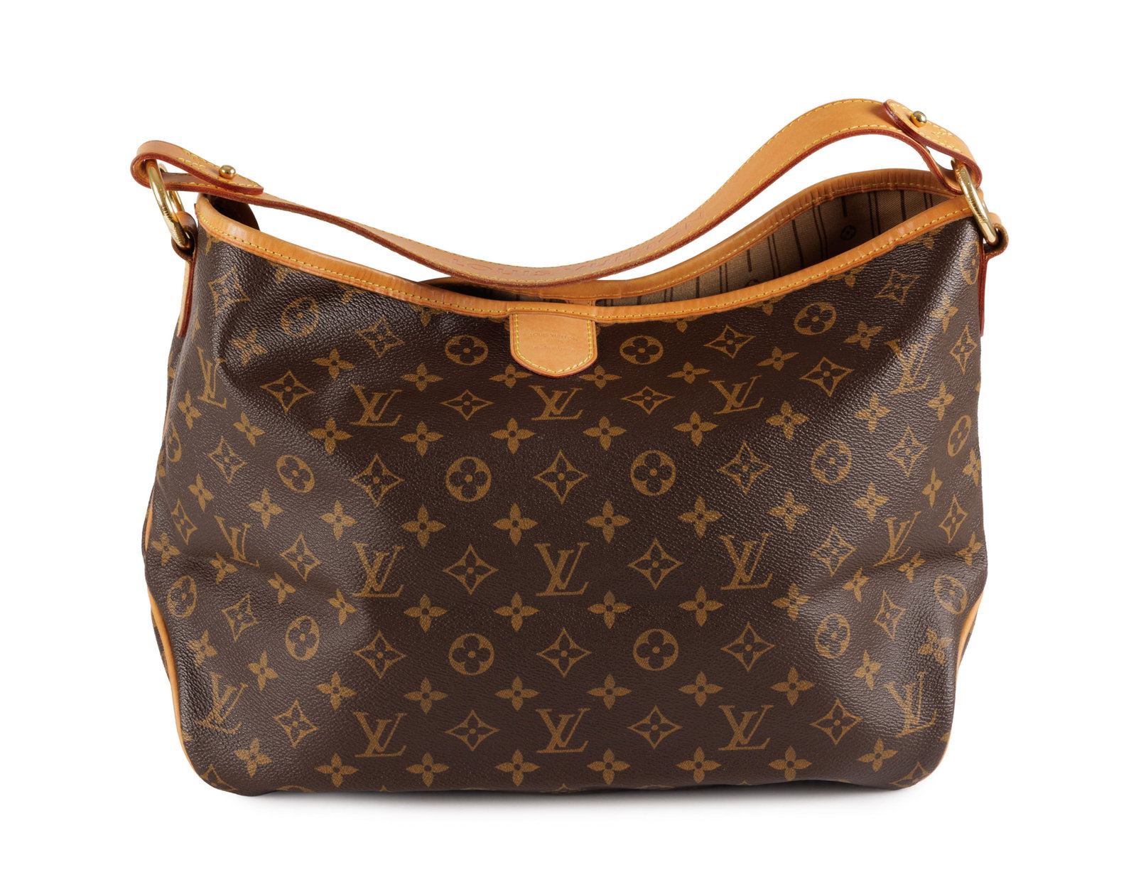 Louis Vuitton, sac Delightful en toile enduite Monogram et cuir naturel, housse, facture, 26x32 cm - 2