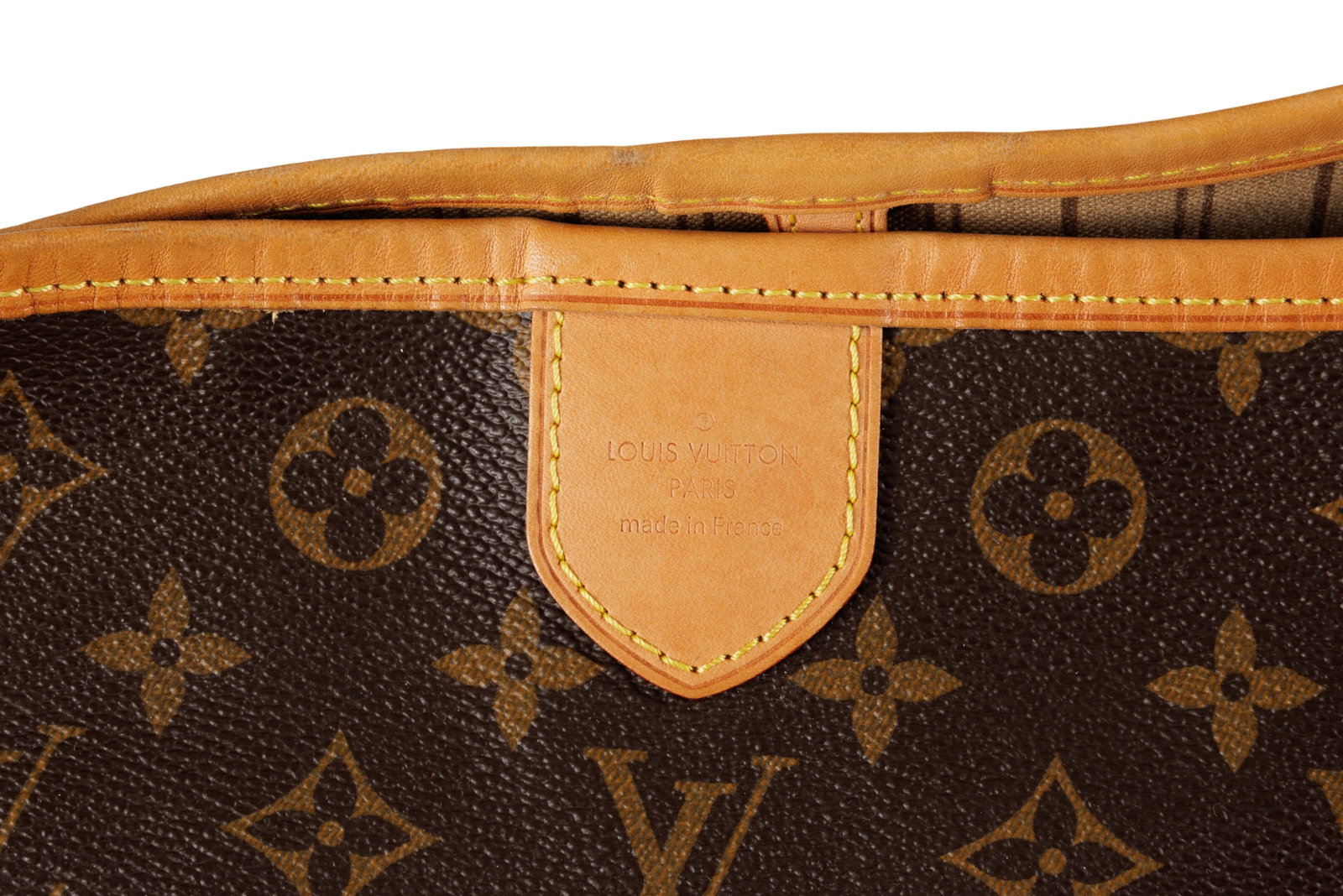 Louis Vuitton, sac Delightful en toile enduite Monogram et cuir naturel, housse, facture, 26x32 cm - 4