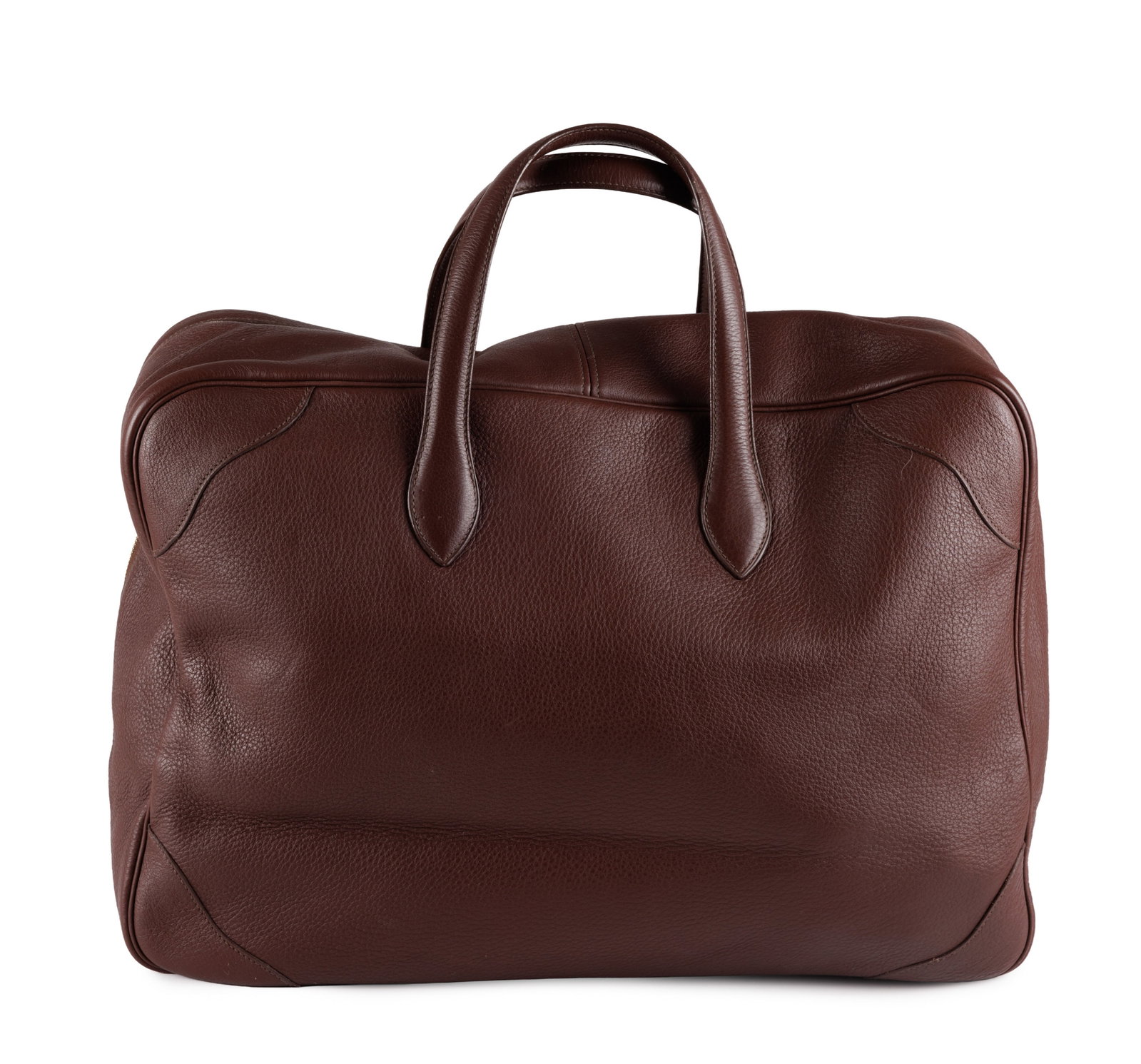 Hermès, sac Victoria 50 Voyage en cuir Togo rouge H, tirette et clochette avec 2 clefs et caden - 2
