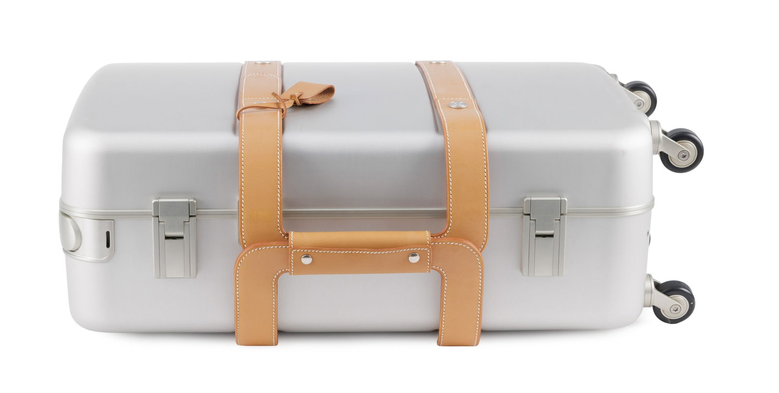 Hermès, valise ORION Aluminium, fibre de carbone et vache naturelle, poignée télescop - 4