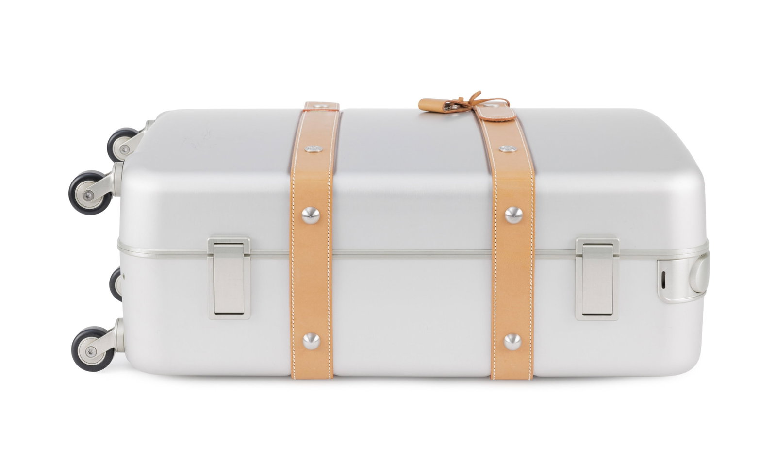 Hermès, valise ORION Aluminium, fibre de carbone et vache naturelle, poignée télescop - 7