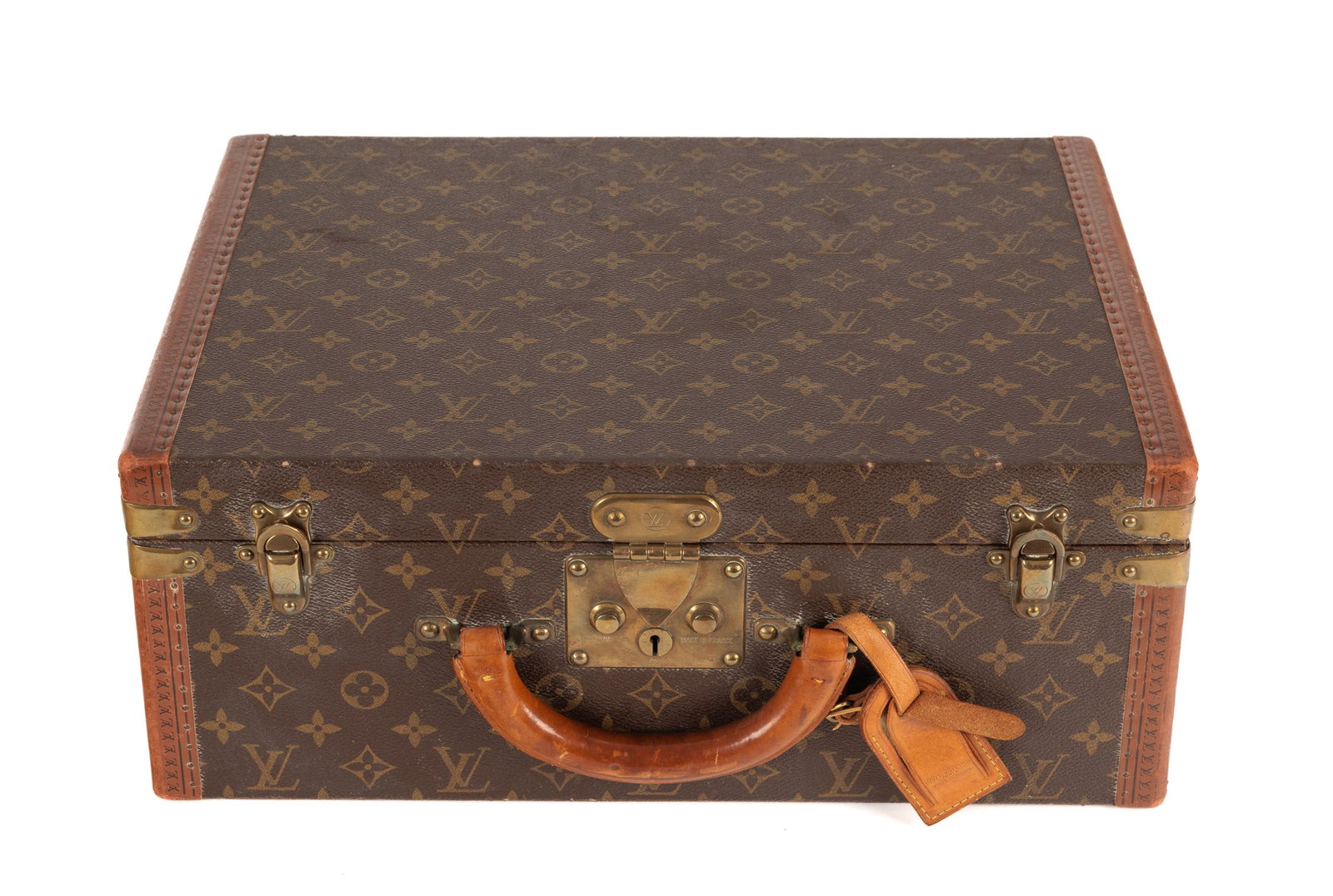 Louis Vuitton, attaché case Super Président en toile enduite Monogram, cornières en l - 3