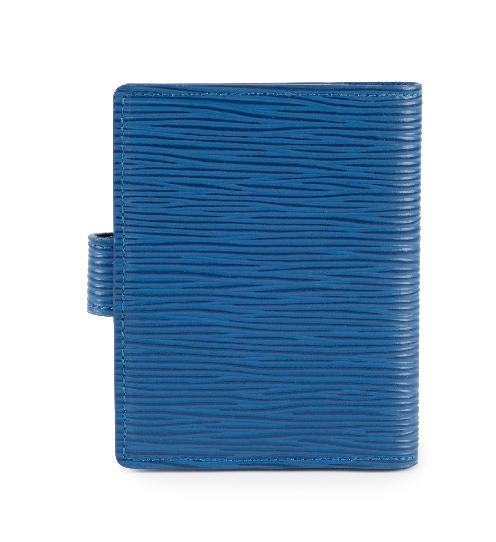 Louis Vuitton, porte carte en cuir épi bleu, 10,5x8,5 cm - 3