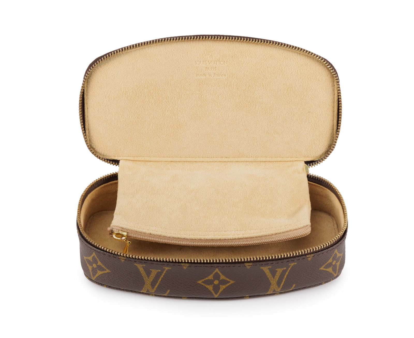 Louis Vuitton, porte bijoux Monte Carlo en toile enduite Monogram, intérieur en alcantara beige - 2
