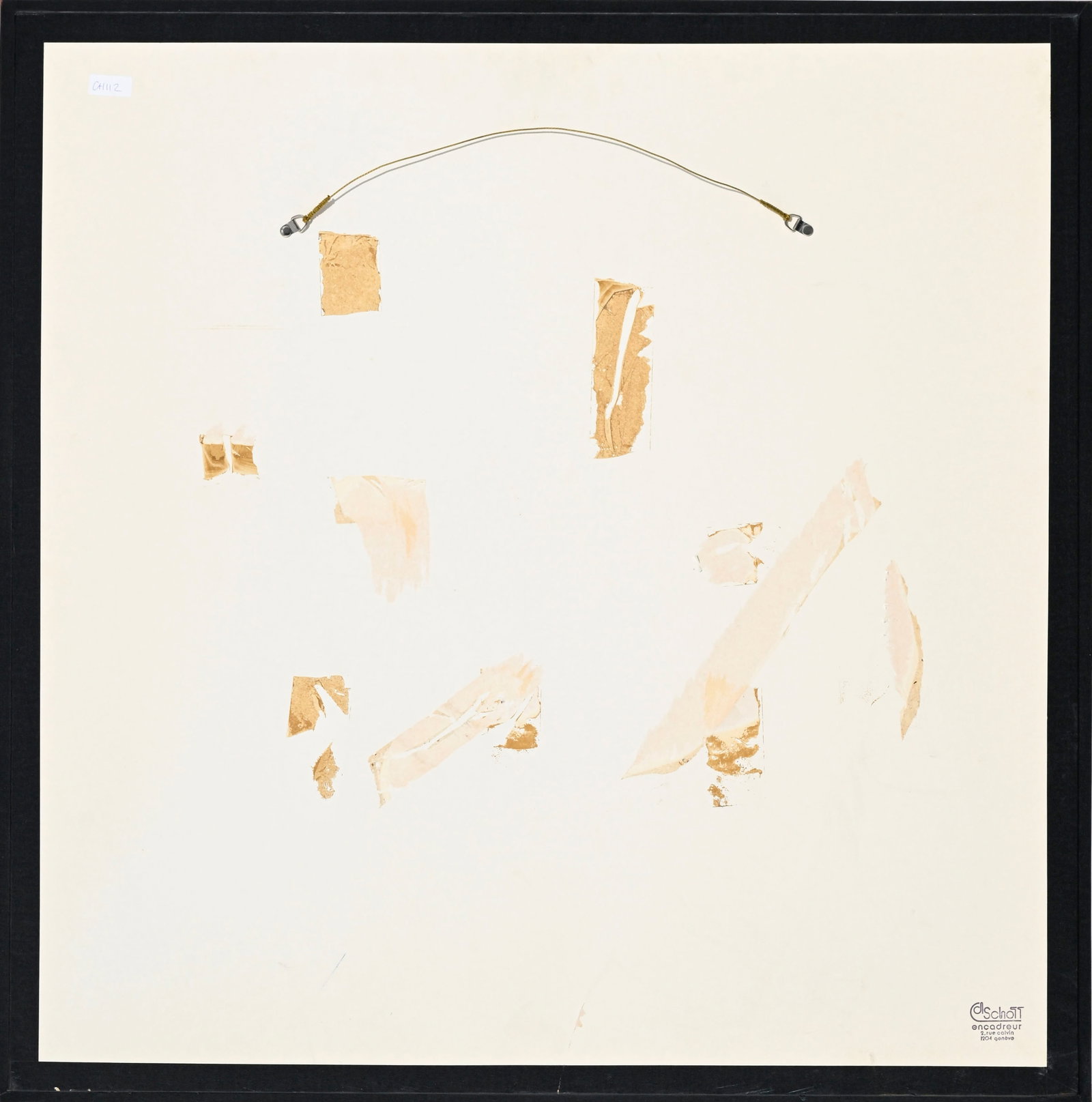 Hermès, carré sous cadre en twill de soie imprimé, Napoléon, 90x90 cm - 2