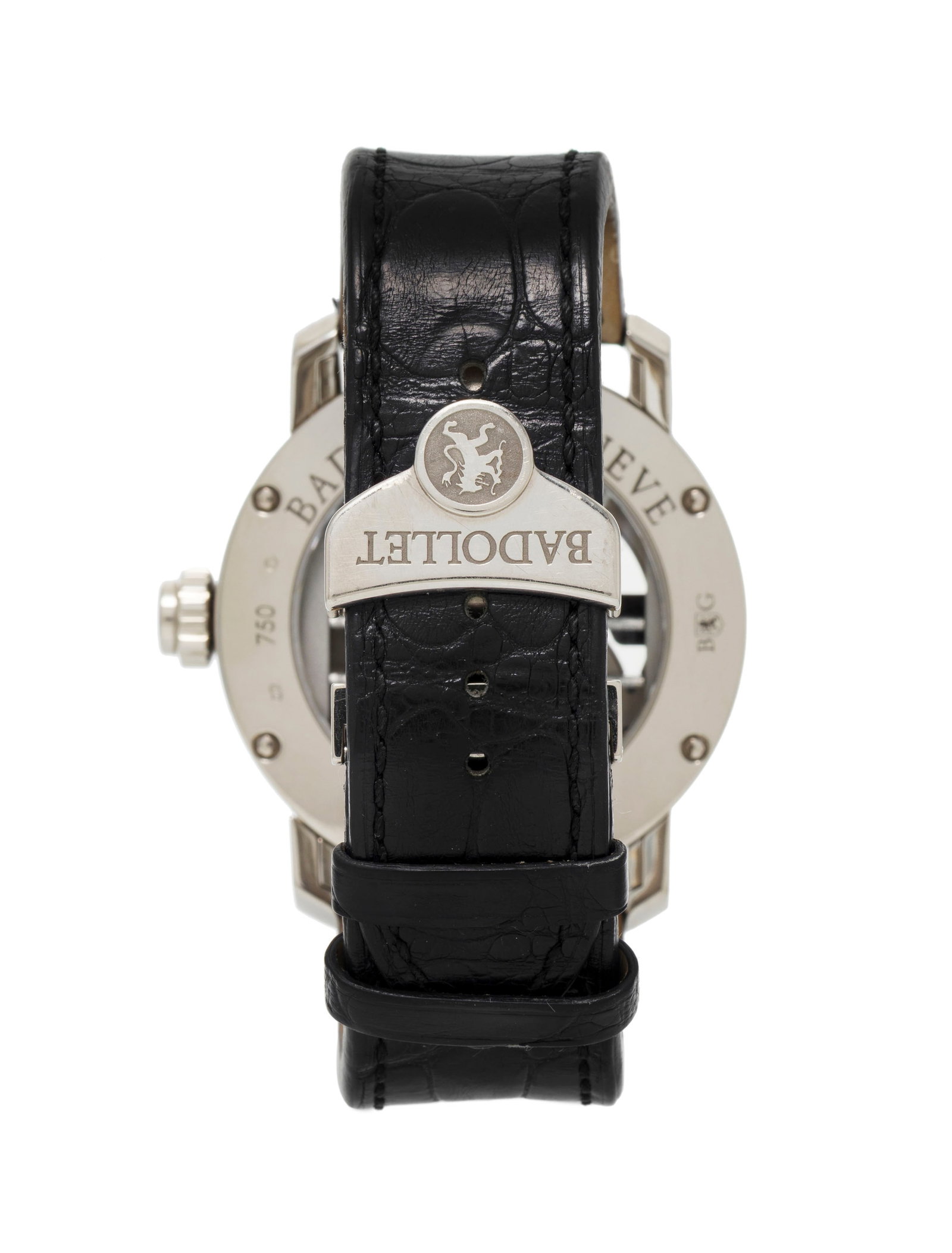 Badollet, Crystalball Bamboo, Pièce Unique, montre partiellement squelette en or gris 750 orn&# - 8
