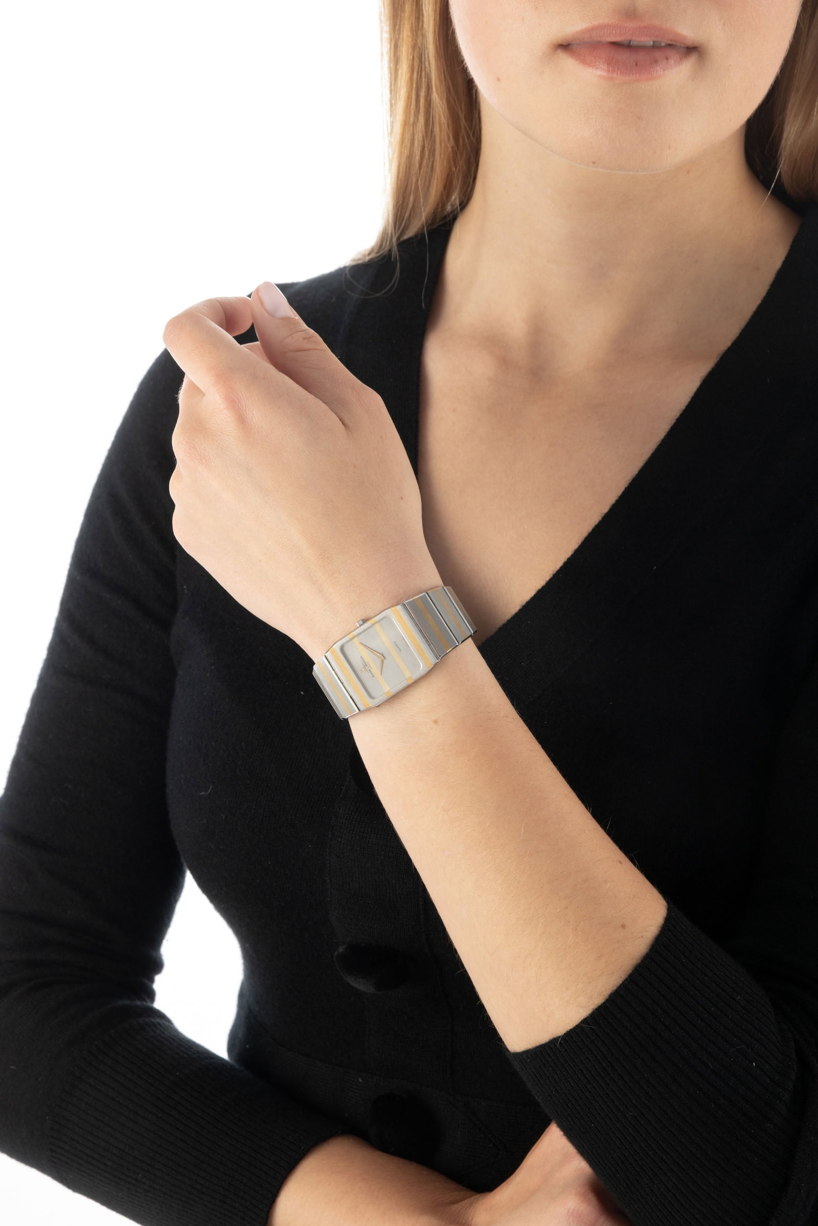 Baume & Mercier, Monte Carlo, _"Zèbre"_, réf. 5739.038, montre-bracelet en acier bicolore  - 4
