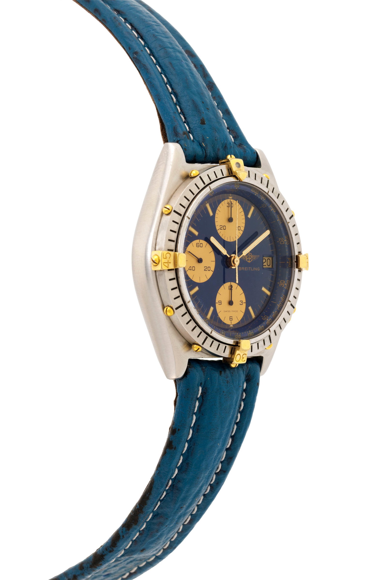 Breitling, Chronomat, réf. 81.950, montre chronographe en acier et or Mouvement: cal. Valjou - 2