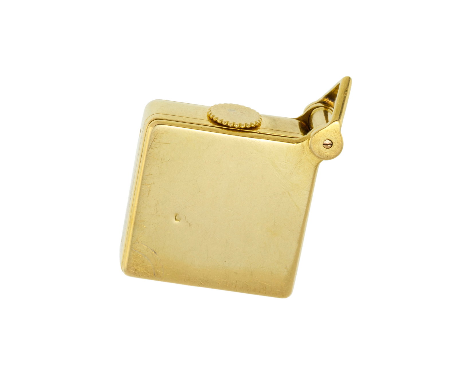 Cartier, montre pendentif en or 750, années 1940-50 Mouvement: mécanique, 15 rubis, n - 3