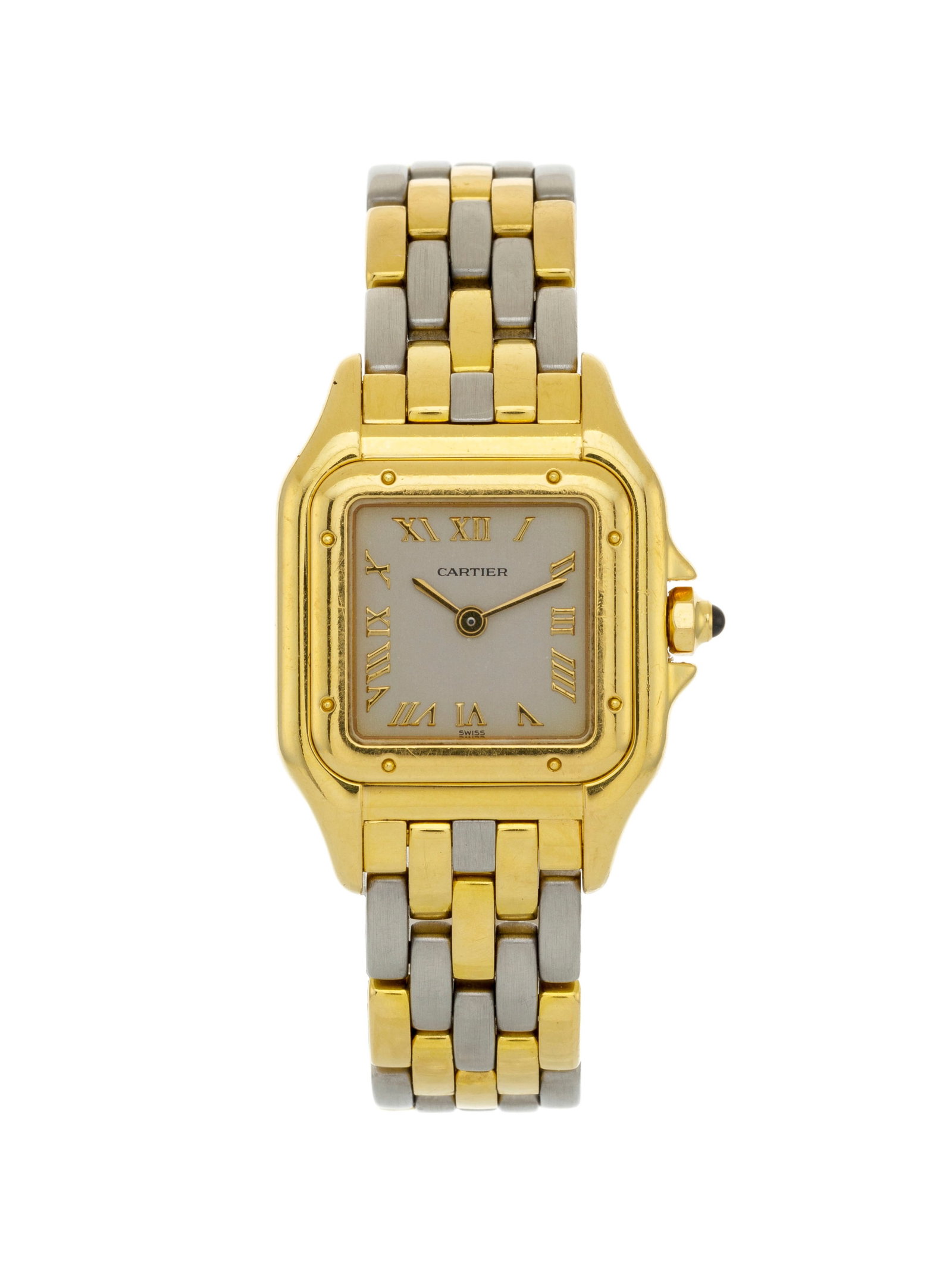 Cartier, Panthère, réf. 1070 2, montre-bracelet en or 750 et acier, années 1990 Mou (1 of 4)