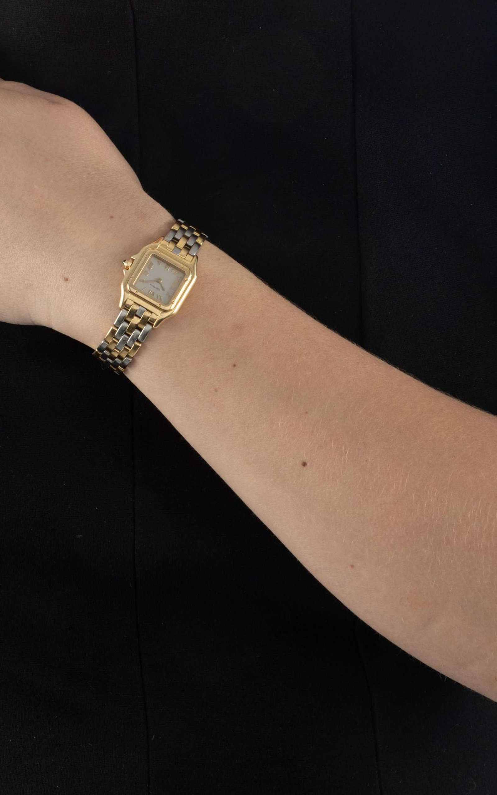 Cartier, Panthère, réf. 1070 2, montre-bracelet en or 750 et acier, années 1990 Mou - 4
