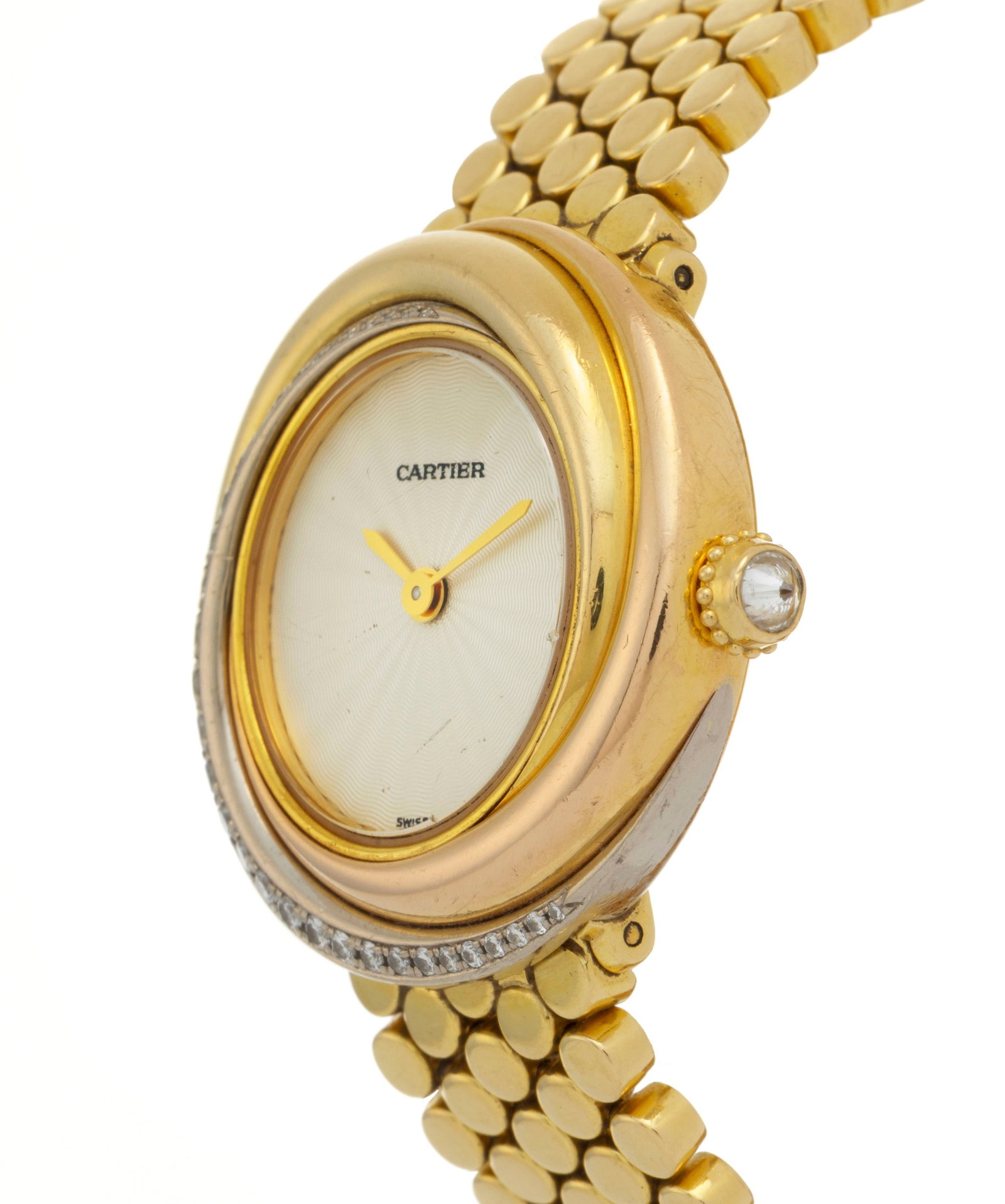 Cartier, Trinity, réf. 2357, montre-bracelet 3 ors 750 sertie de diamants, années 1990 M - 2