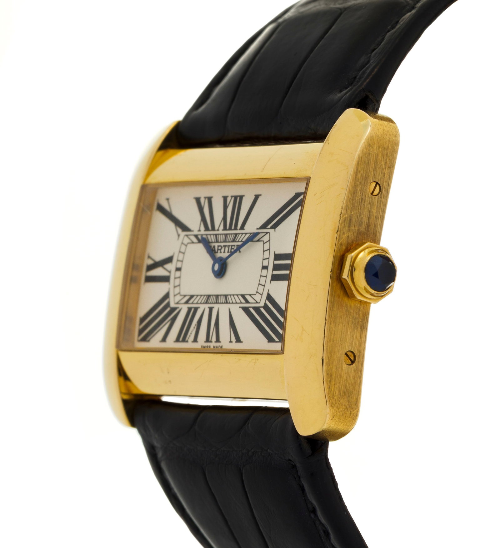 Cartier, Tank Divan, réf. 2602, montre en or 750 Mouvement: cal. 690, quartz, 8 rubis Bo - 2