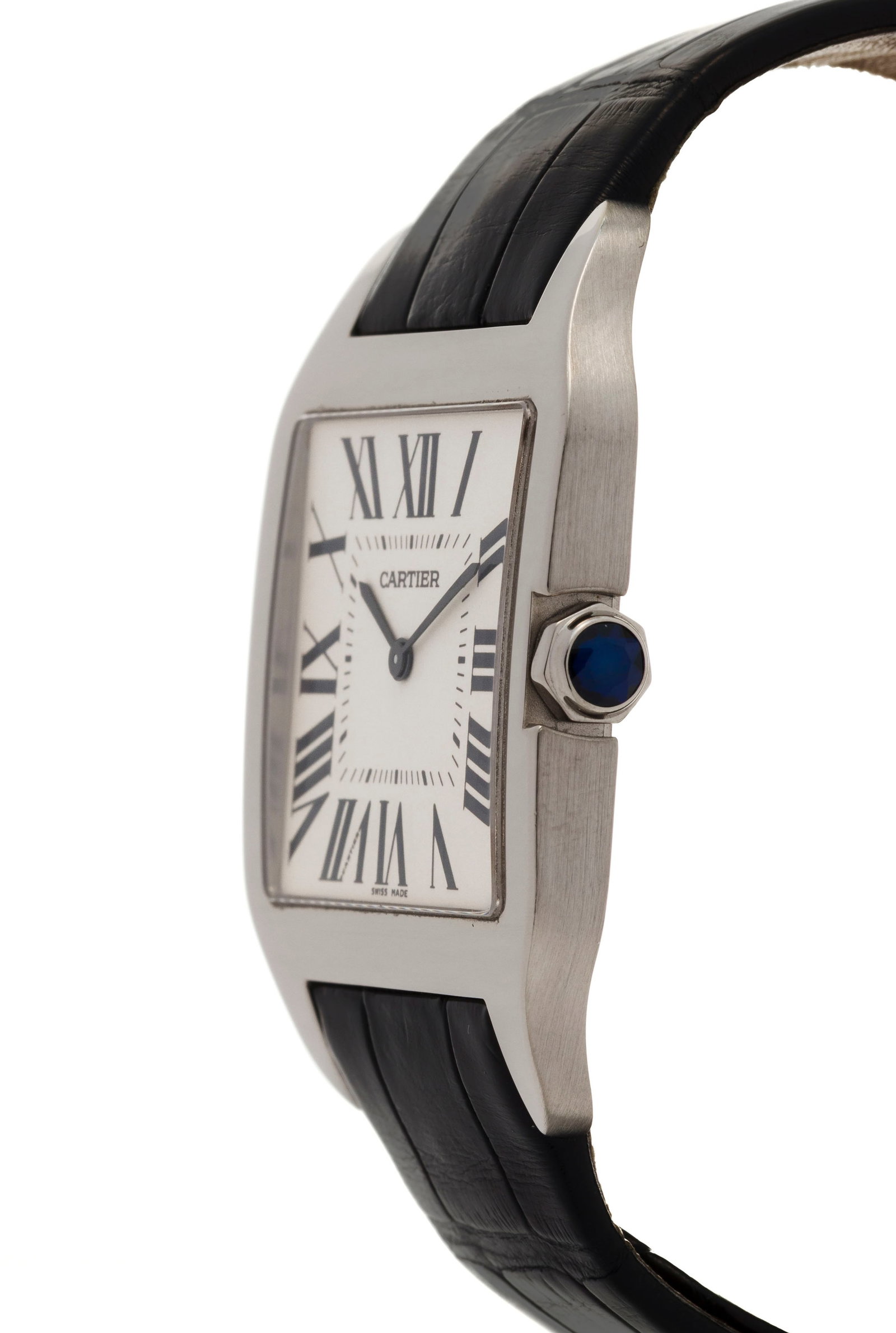 Cartier, Santos Dumont, réf. 2651, montre en or gris 750 Mouvement: cal. 430 MC, mécaniq - 2