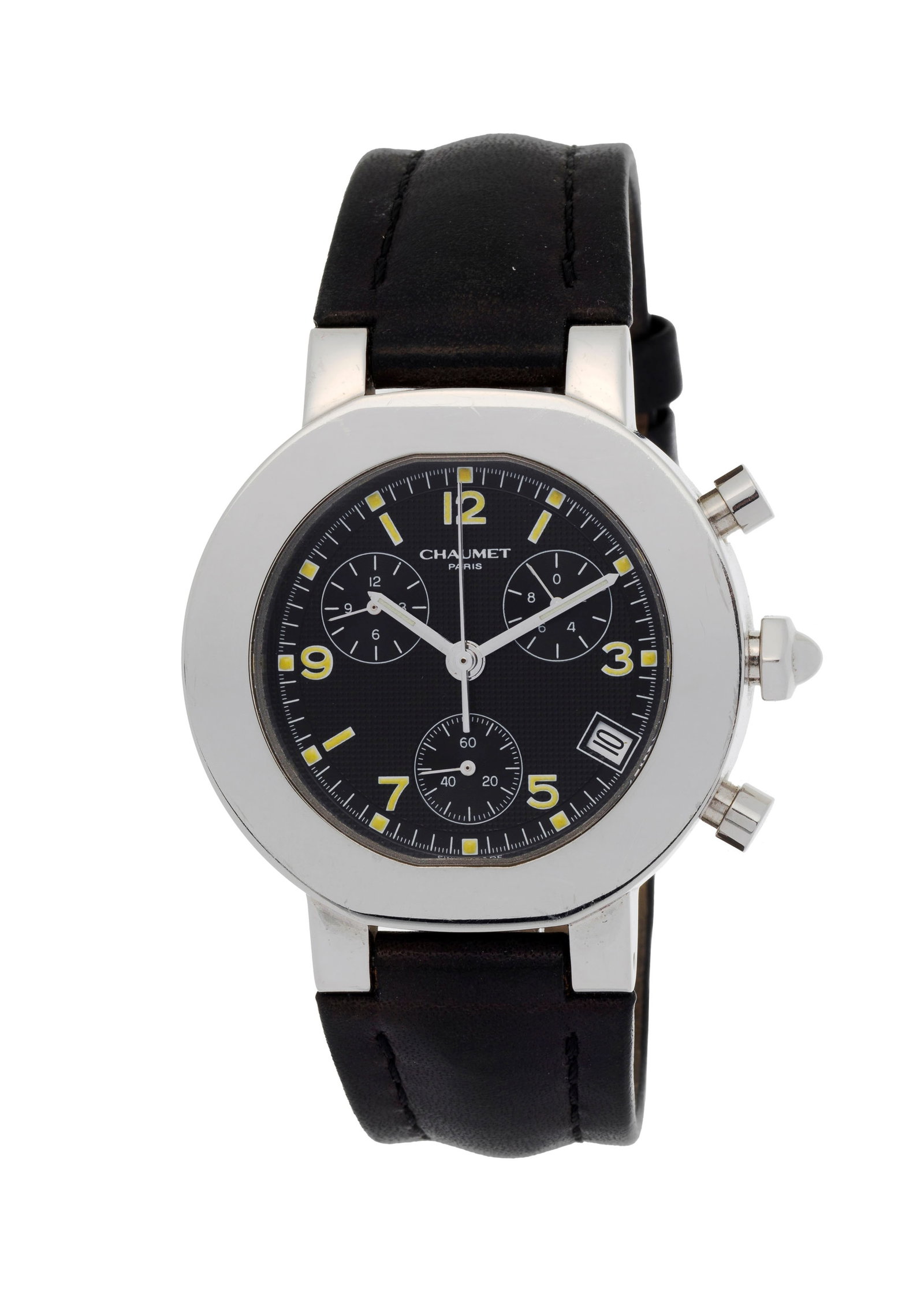 Chaumet, montre chronographe à rattrapante en acier Mouvement: cal. ETA 251.262, quartz, 27 r (1 of 4)