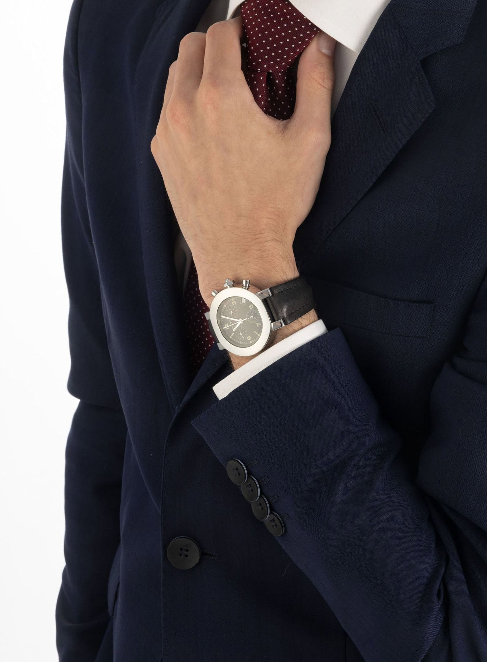 Chaumet, montre chronographe à rattrapante en acier Mouvement: cal. ETA 251.262, quartz, 27 r - 4
