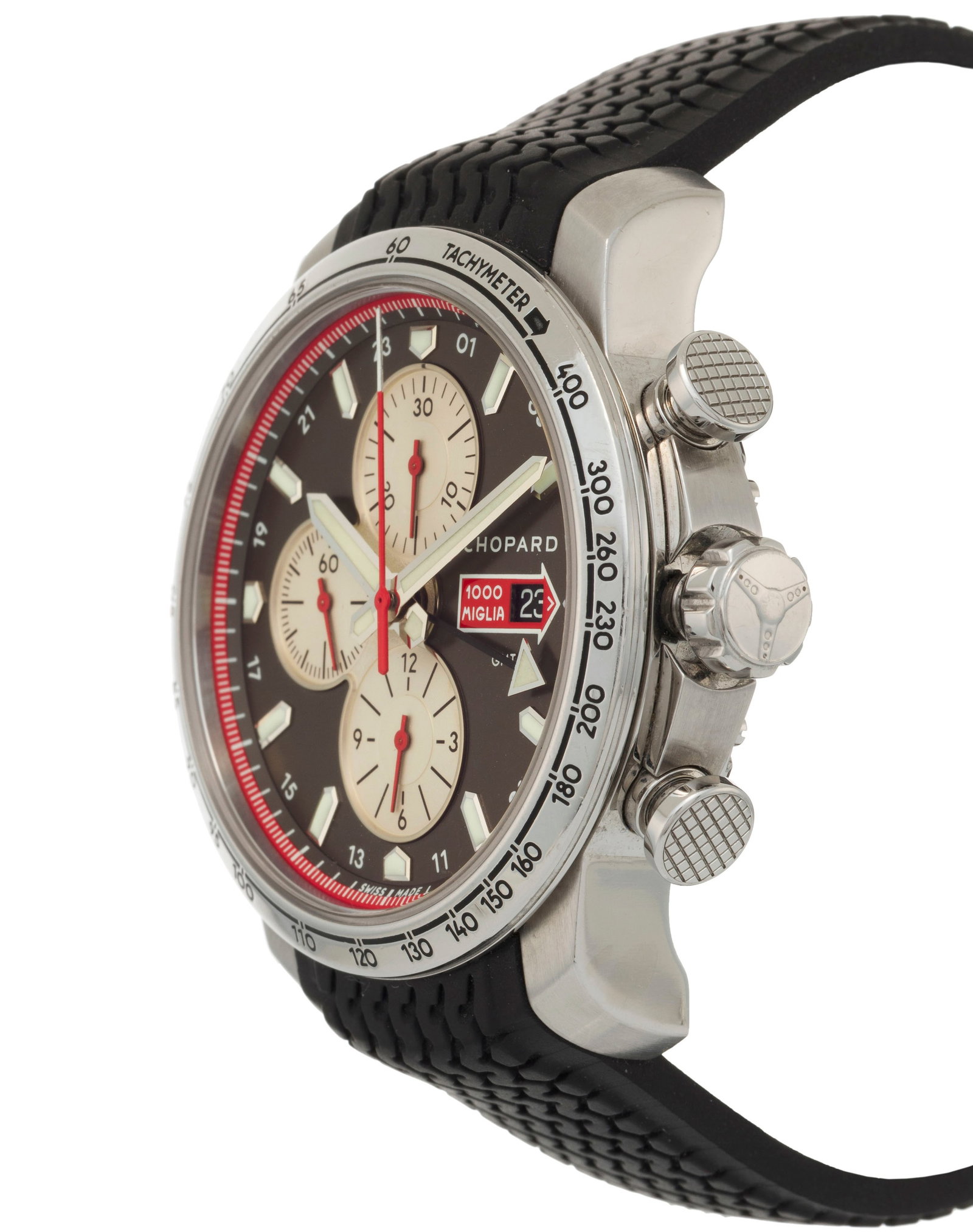 Chopard, _Mille Miglia Competito_r, réf. 8557 montre chronographe en acier avec indication d'un - 2