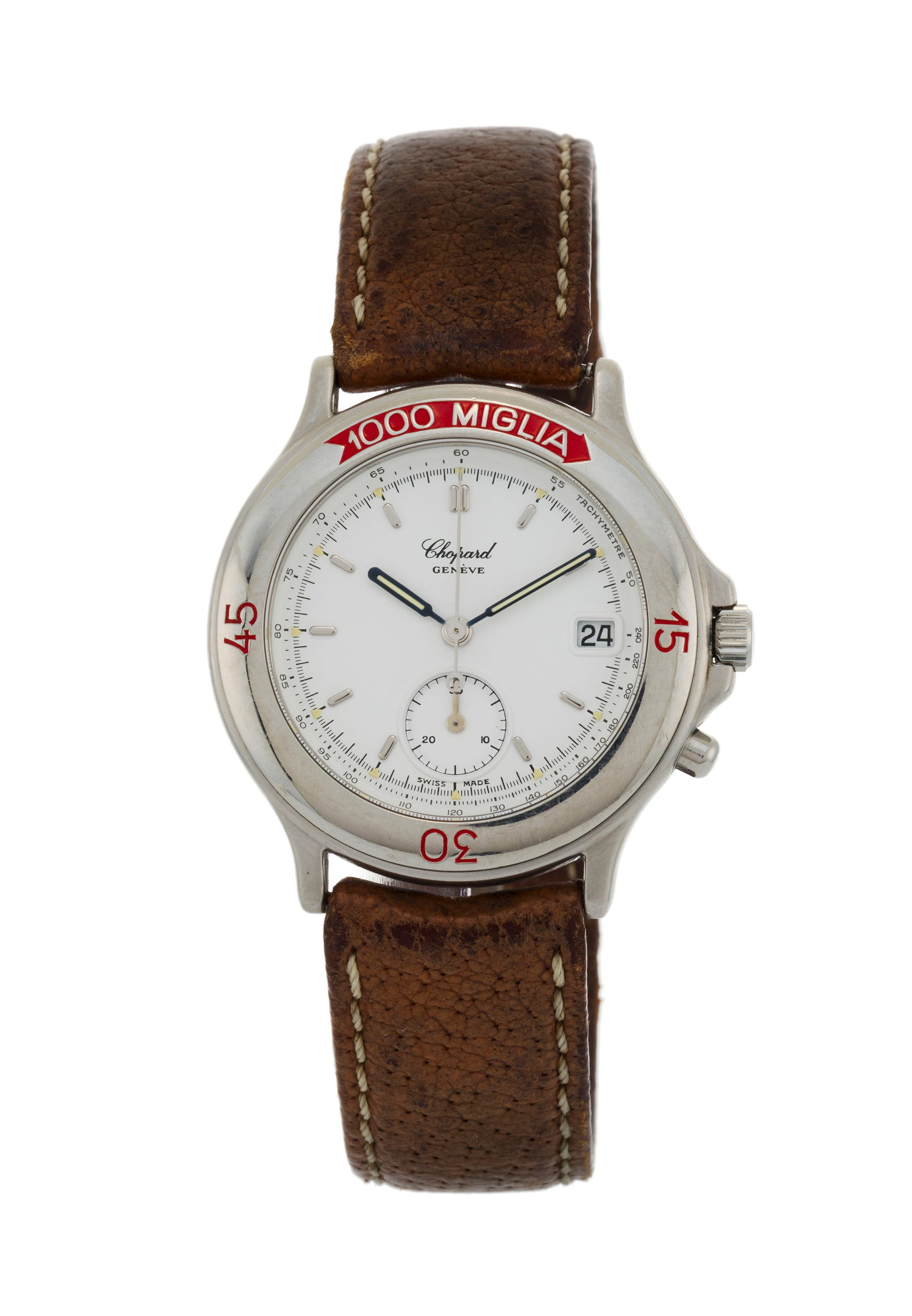 Chopard, Mille Miglia, réf. 8141, montre chronographe monopoussoir en acier Mouvement: quartz (1 of 4)