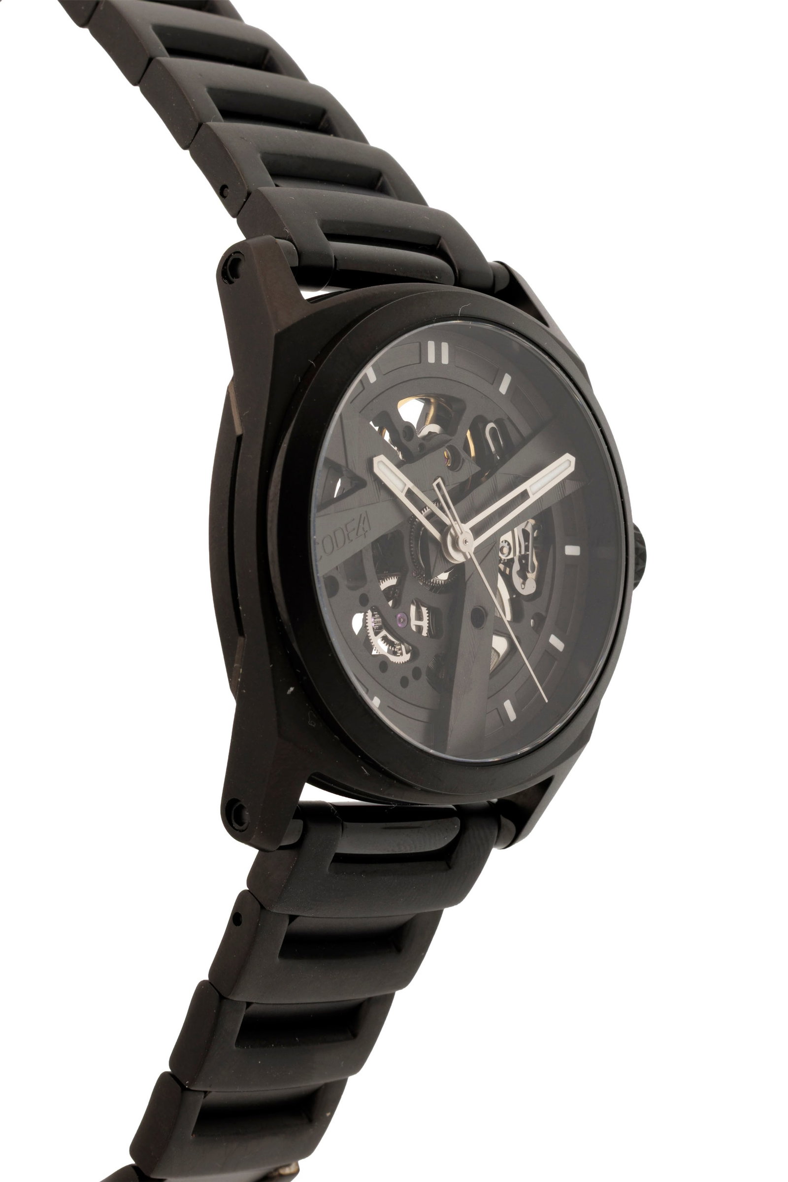 Code41, Day 41, réf. Edition 4-0652, montre-bracelet squelette en acier avec revêtement no - 2