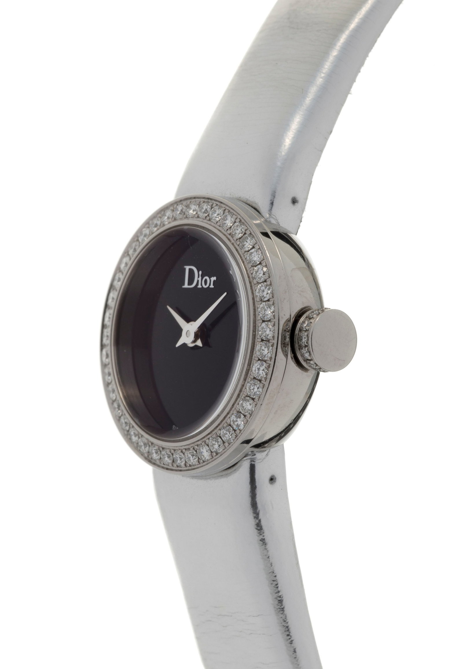 Dior, montre en acier sertie de diamants Mouvement: cal. ETA E01.001, quartz, 5 rubis Boîti - 2