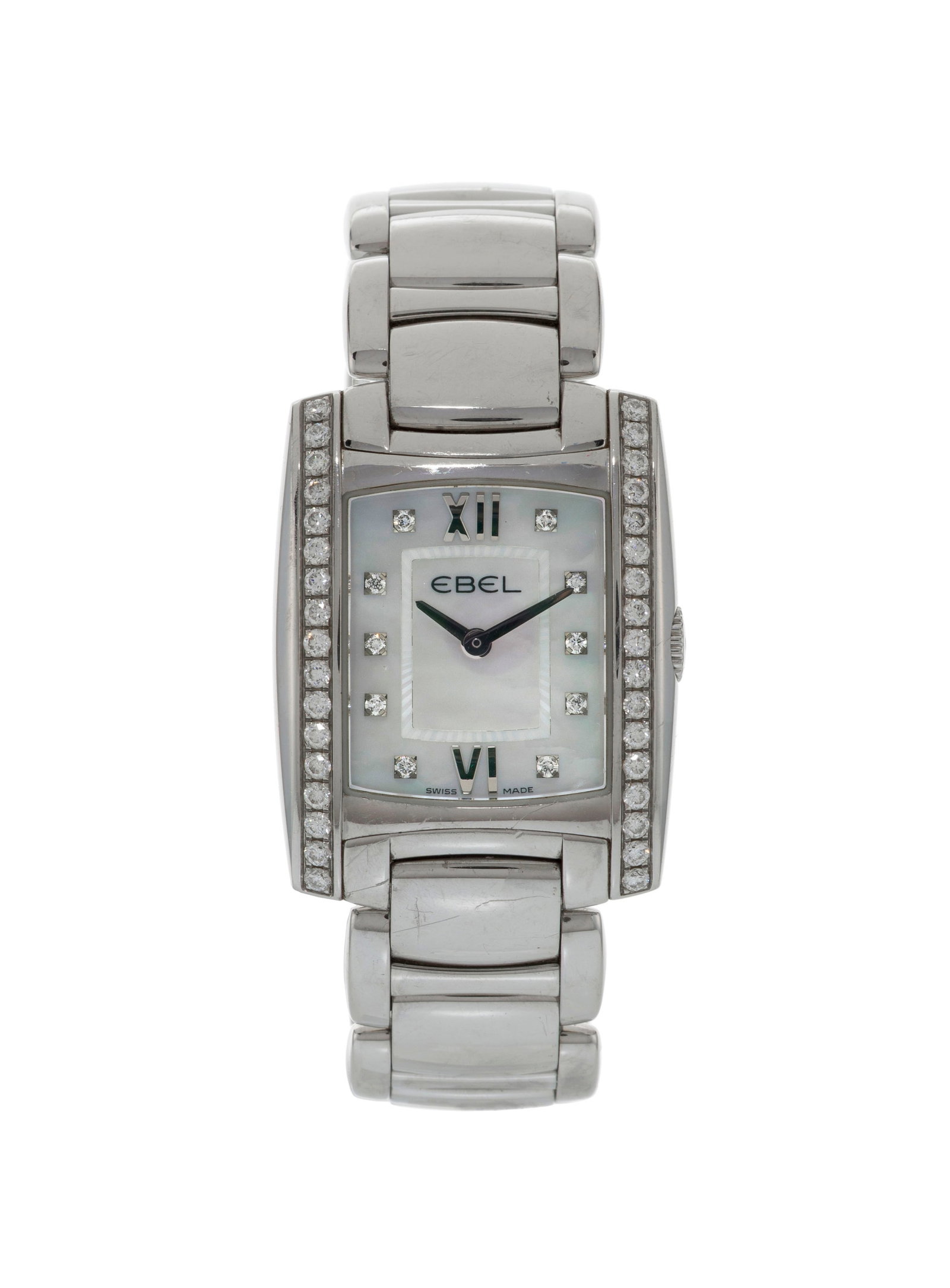 Ebel, Brasilia, réf. E9976M2S, montre-bracelet en acier ornée d'un cadran en nacre et sert (1 of 4)