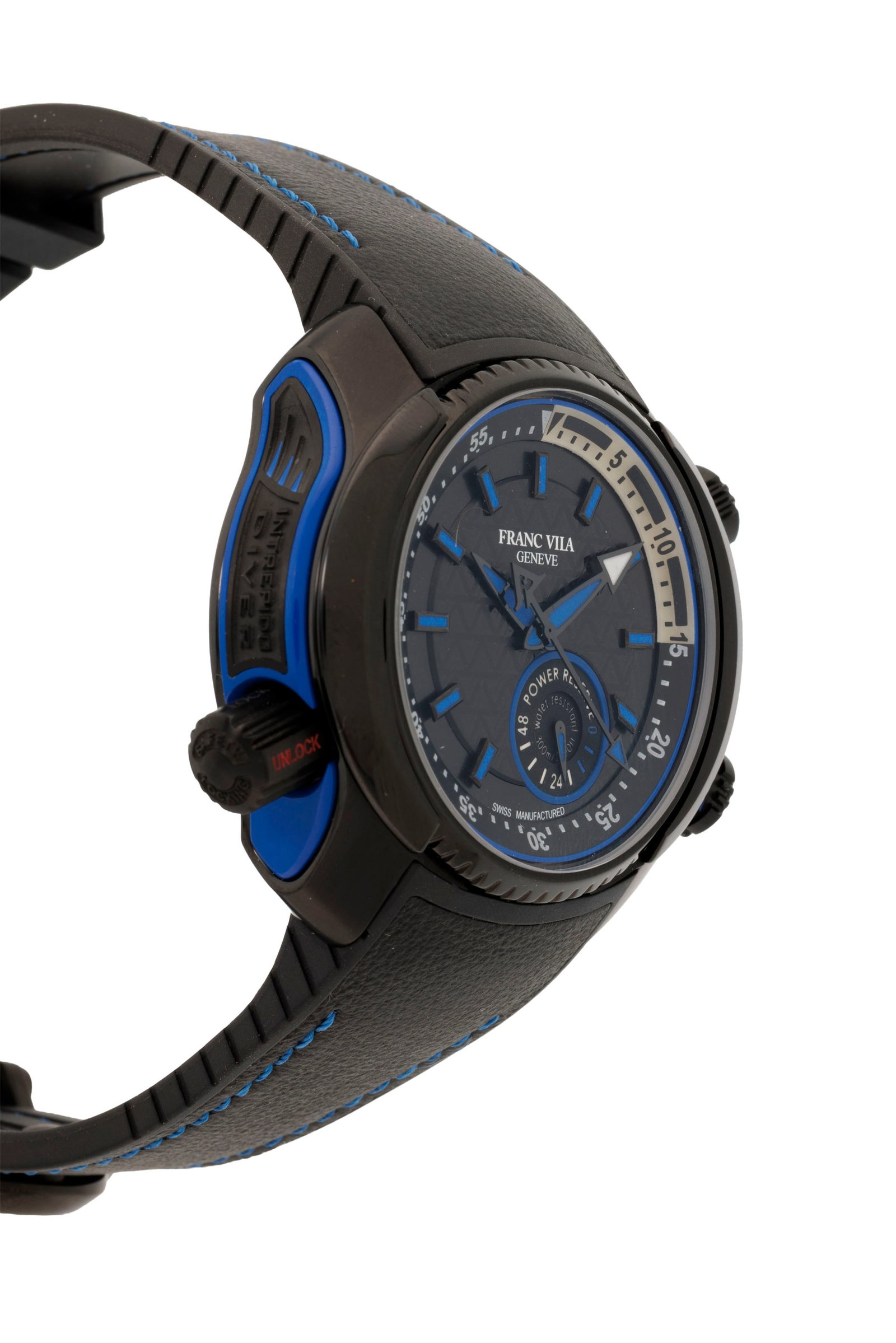 Franc Vila, I_ntrepido Diver Superligero_, réf. FVI62, montre en acier avec revêtement PVD - 2