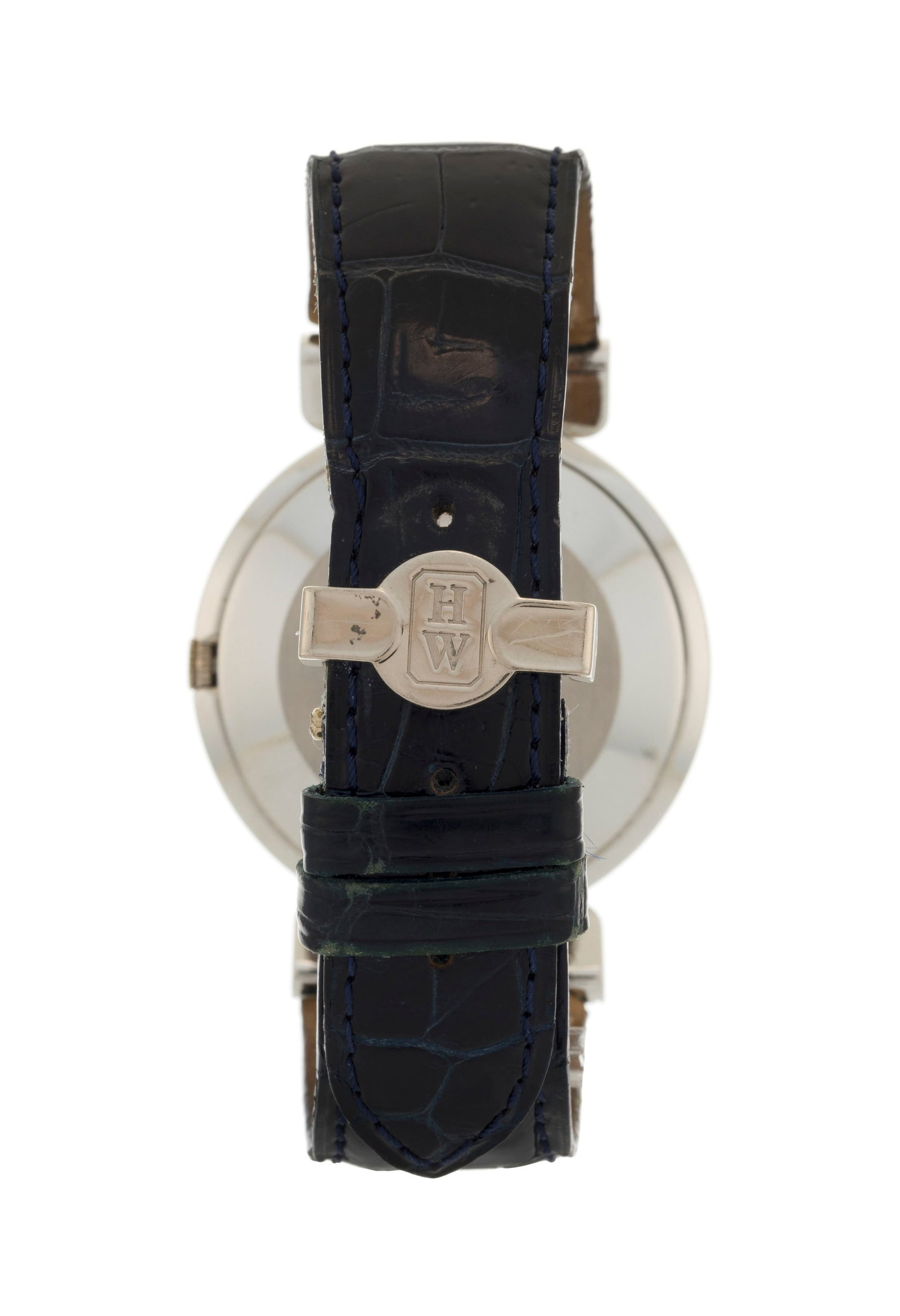 Harry Winston, montre en platine avec indication du jour et de la date Mouvement: cal. ETA 2834-2, - 3
