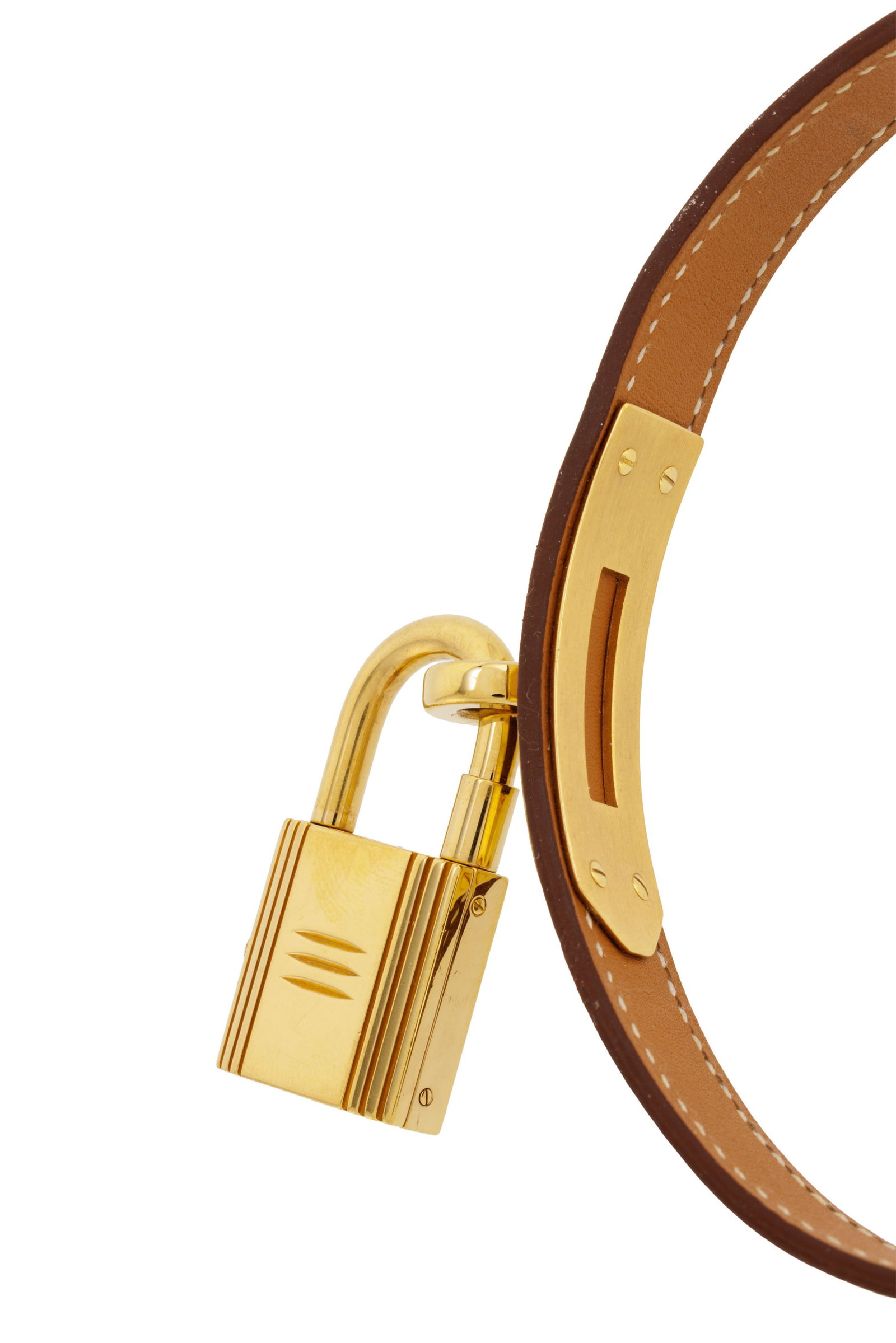Hermès, Kelly, réf. KE1.201, montre plaqué or Mouvement: cal. ETA 901.001, quartz, - 4
