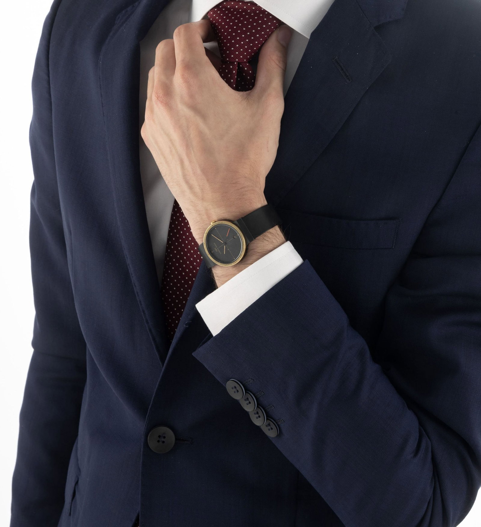 IWC et Porsche Design, réf. 3330, montre en titane noirci et or Mouvement: cal. 2210/ETA 255 - 4