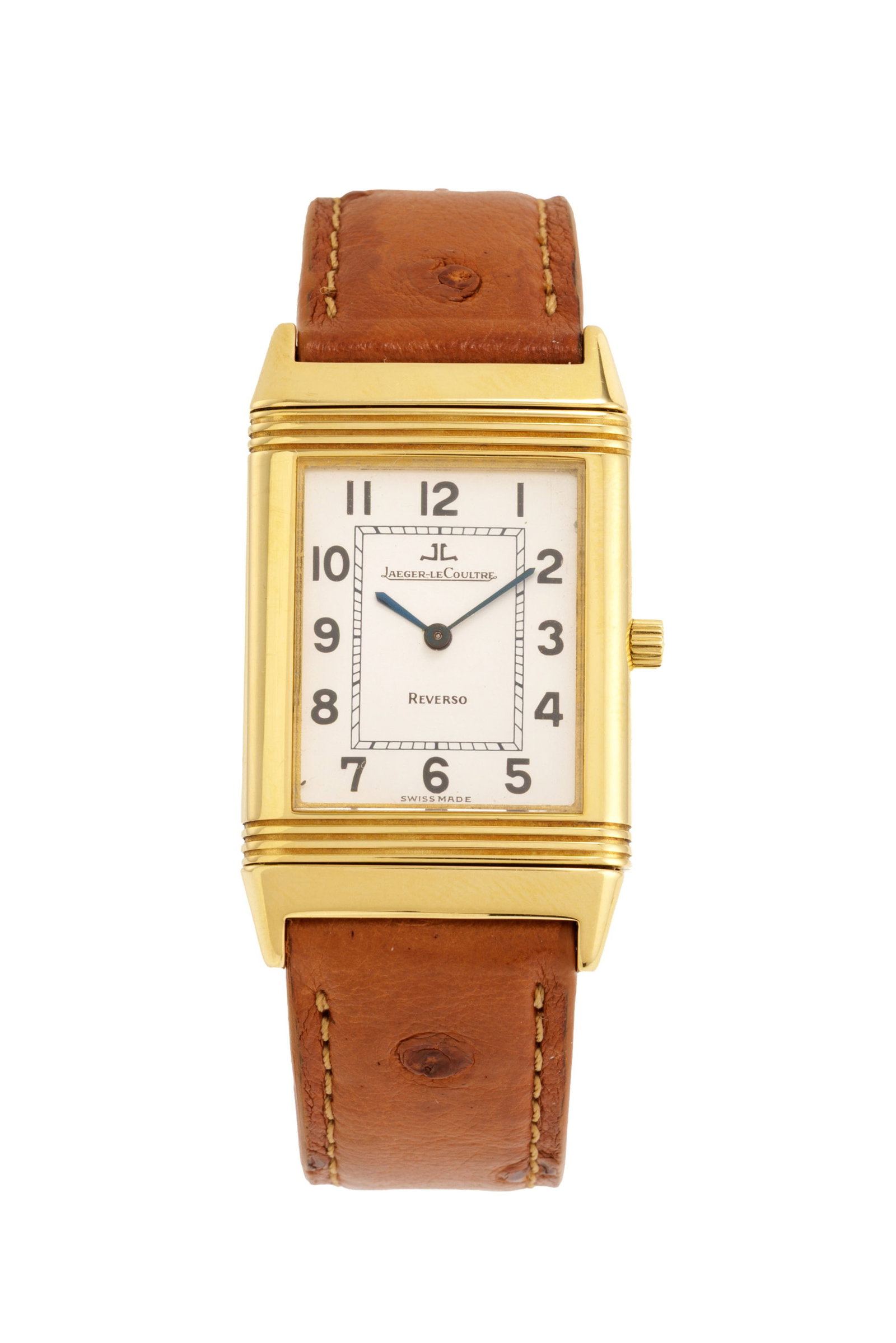 Jaeger-LeCoultre, Reverso, réf. 256.1.86, montre en or 750 Mouvement: cal. 846, mécaniqu: Jaeger-LeCoultre, Reverso, réf. 256.1.86, montre en or 750 Mouvement: cal. 846, mécanique, 18 rubis, n°250778 Boîtier: n°1681617, larg. 23 mm Bracelet Jaeger-LeCoultre: