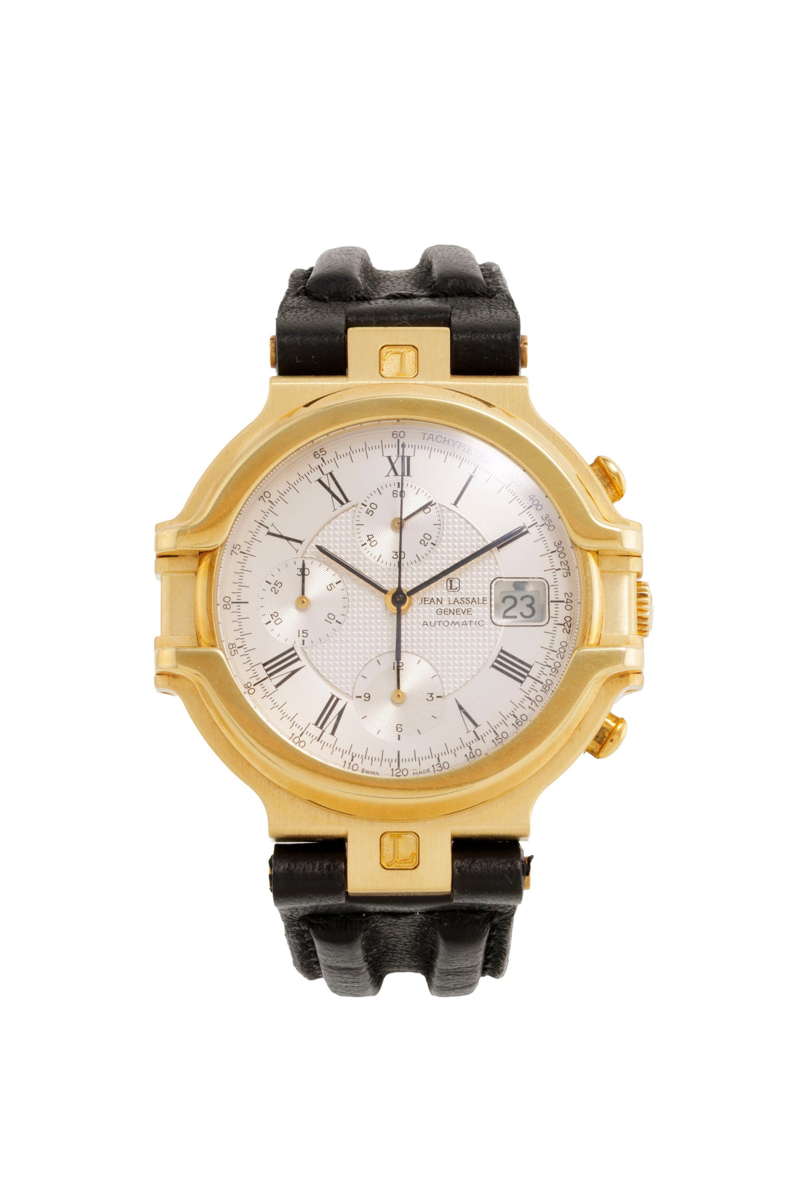 Jean Lassale, montre chronographe en or 750 Mouvement: cal. ETA 2892A2, automatique Boîtier (1 of 5)