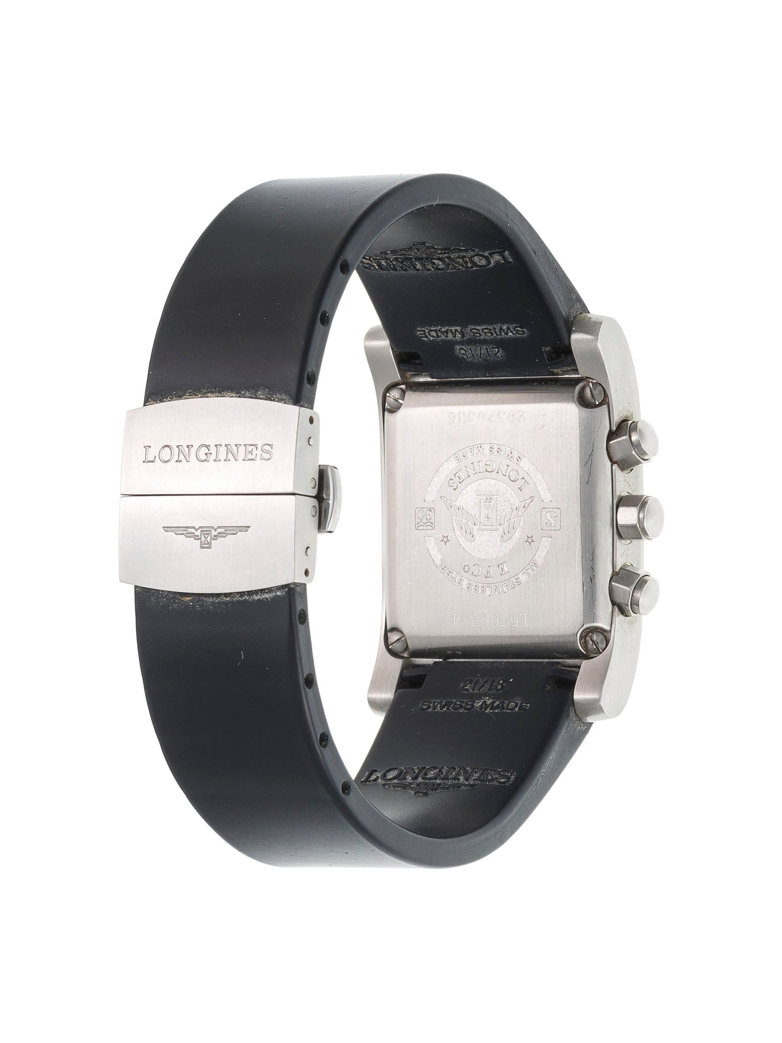 Longines, Dolcevita, réf. L5.663.4, montre chronographe en acier Mouvement: cal. L.538.2/ETA 2 - 3