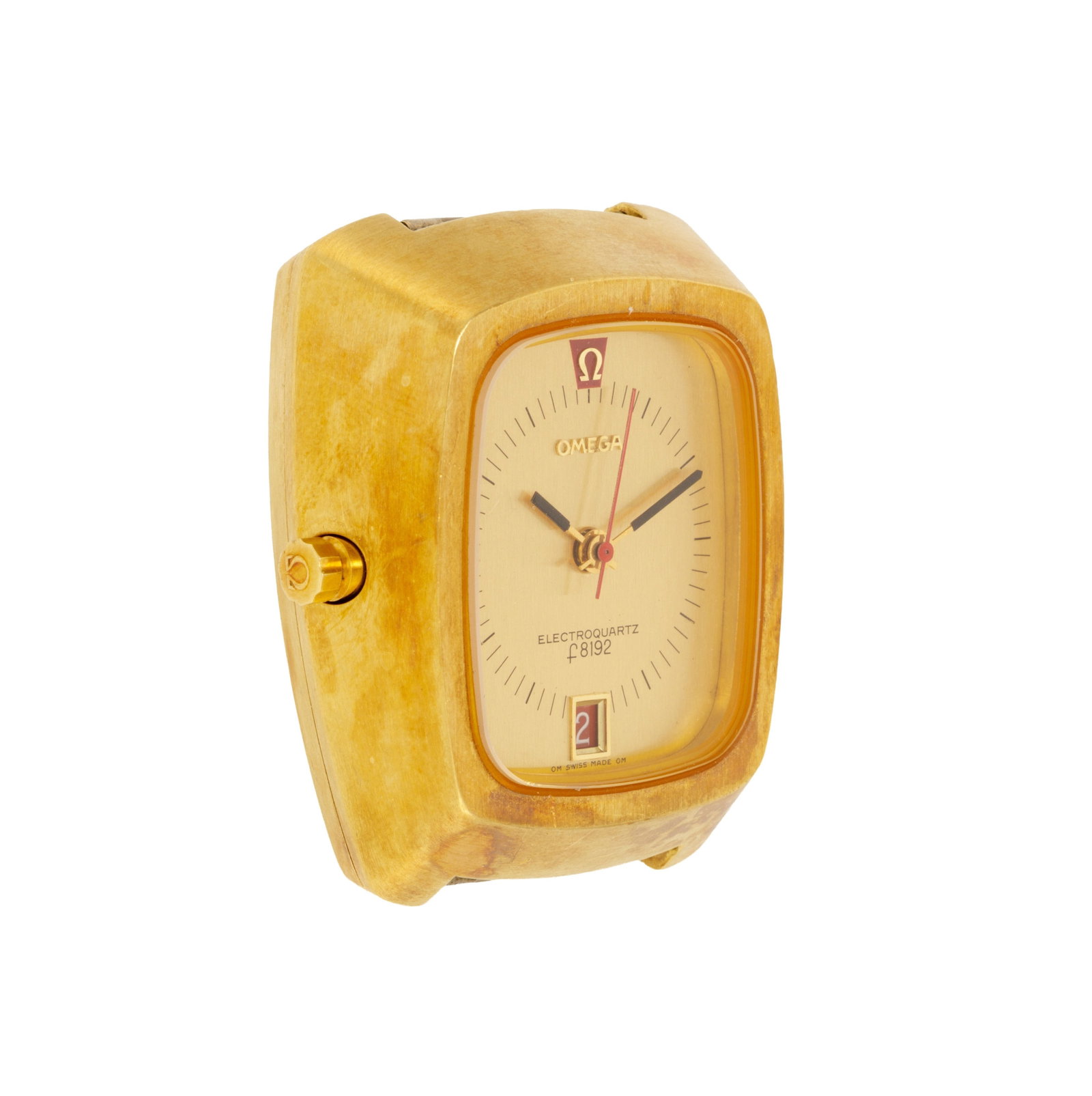 Omega, ElectroQuartz, réf. 196.005, montre en or 750 avec indication de la date, années 19 - 2