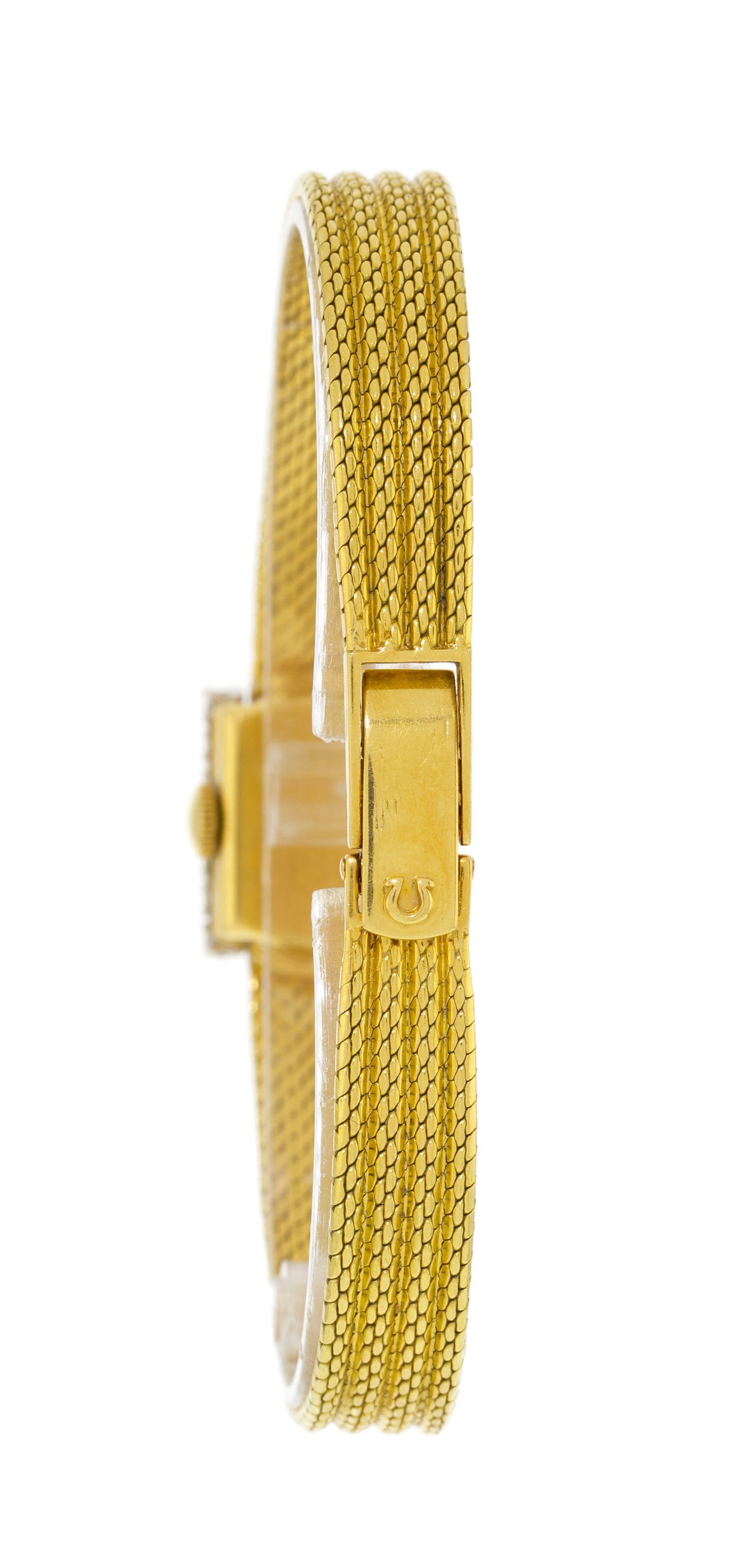 Omega pour Türler, montre-bracelet 2 ors 750 sertie de diamants, années 1950 Mouvement:  - 3