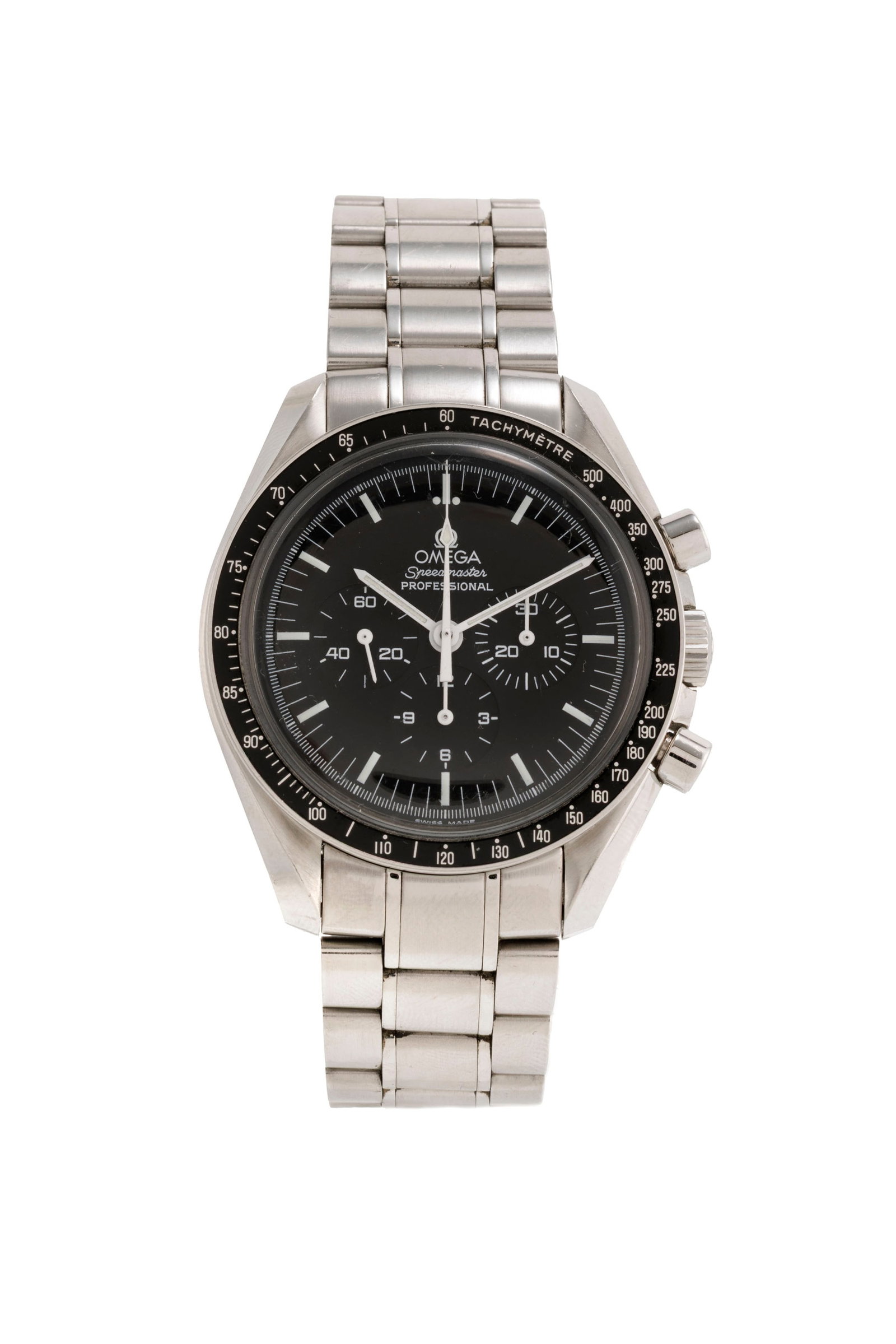 Omega, Speedmaster, Moonwatch, réf. 145.0022/345.0022, montre-bracelet chronographe en acier  (1 of 5)