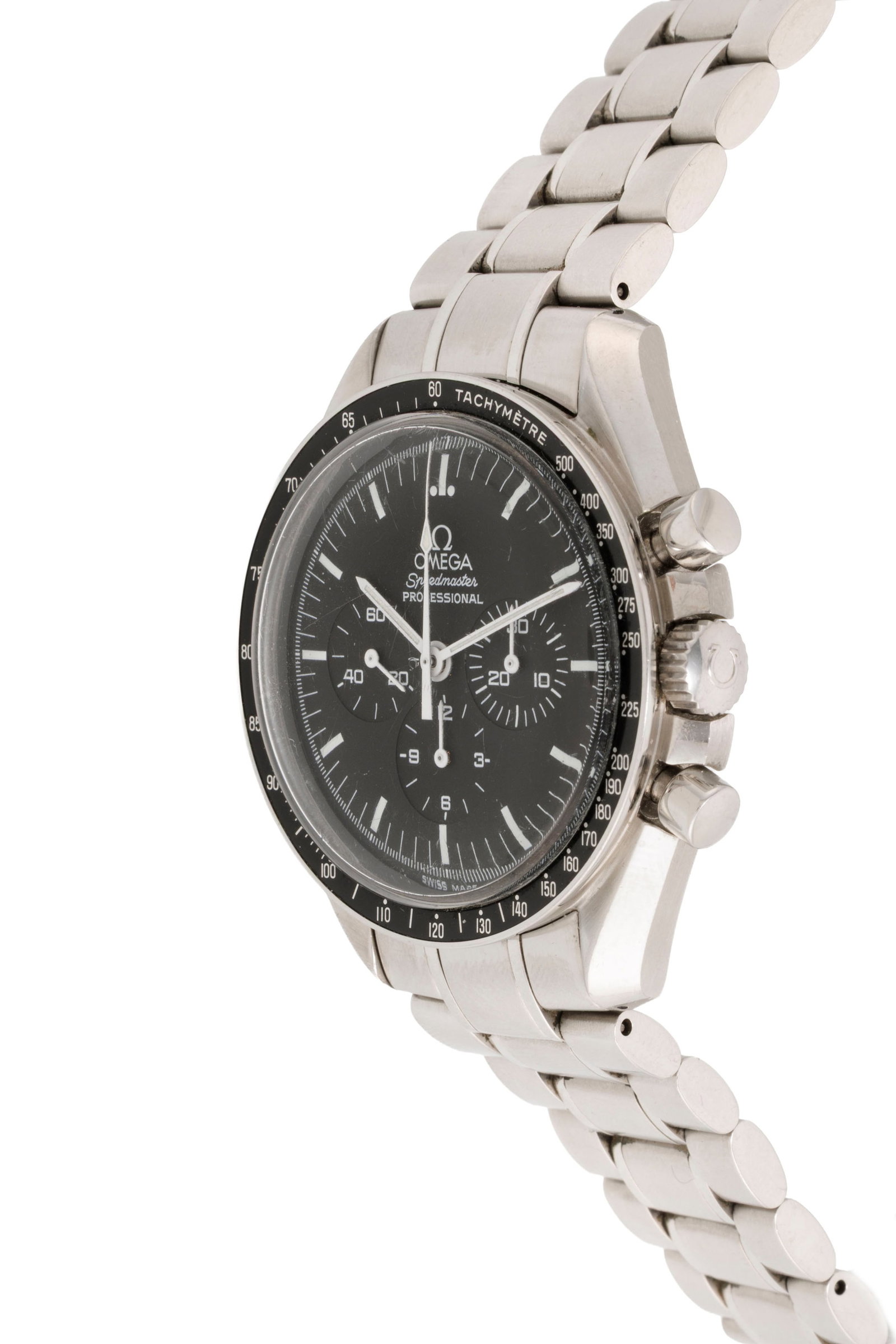 Omega, Speedmaster, Moonwatch, réf. 145.0022/345.0022, montre-bracelet chronographe en acier  - 2