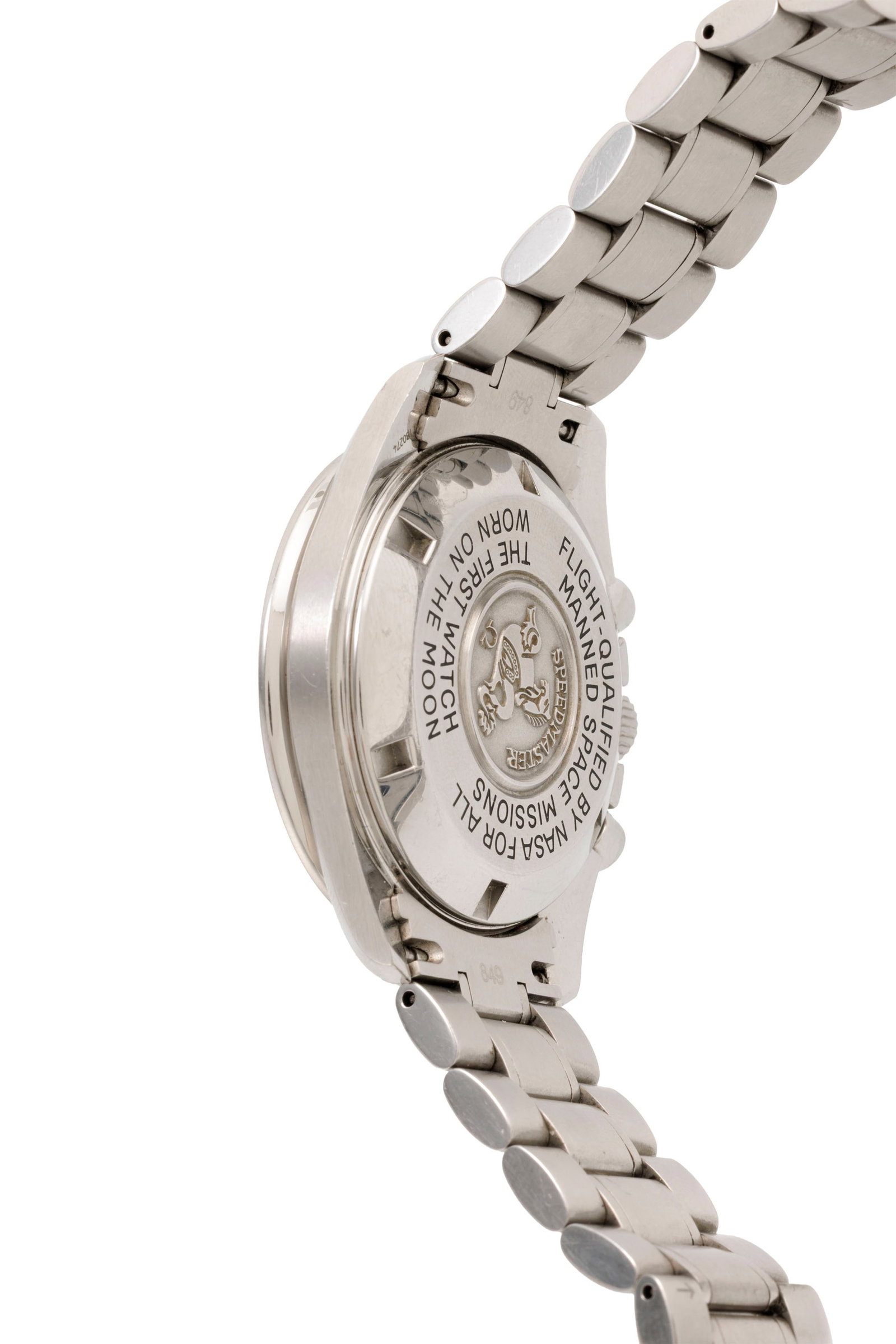 Omega, Speedmaster, Moonwatch, réf. 145.0022/345.0022, montre-bracelet chronographe en acier  - 3