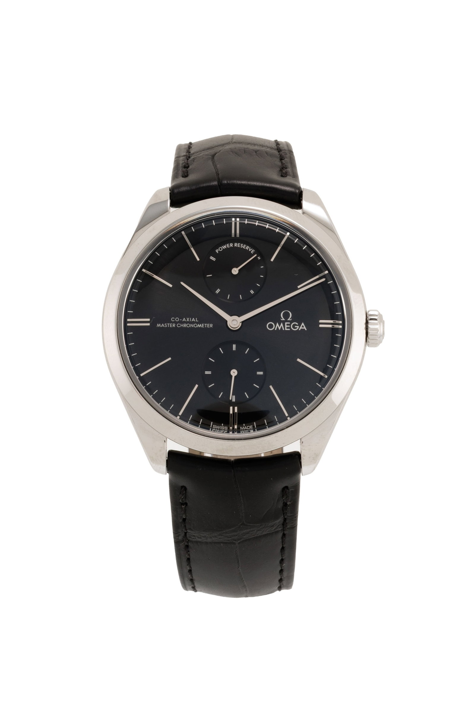 Omega, De Ville Trésor, réf. 435.13.40.22.01.001, montre petite seconde en acier avec indi: Omega, De Ville Trésor, réf. 435.13.40.22.01.001, montre petite seconde en acier avec indication de la réserve de marche, circa 2022 Mouvement: cal. 8934, mécanique, 30 rubis,