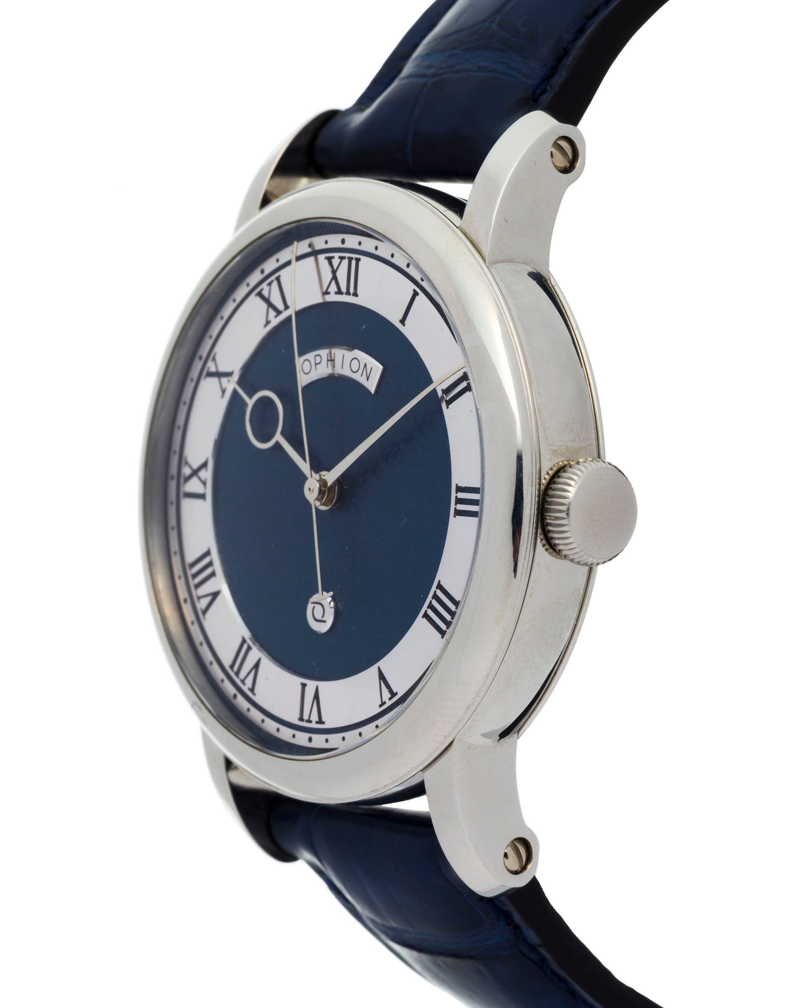 Ophion, montre en acier Mouvement: mécanique Boîtier: diam. 39 mm, fond en verre lais - 2