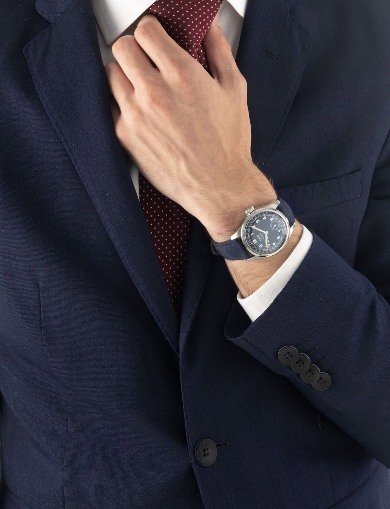 Oris, Big Crown, réf. 77764000, montre petite seconde en acier Mouvement: cal. 403, automatiq - 5