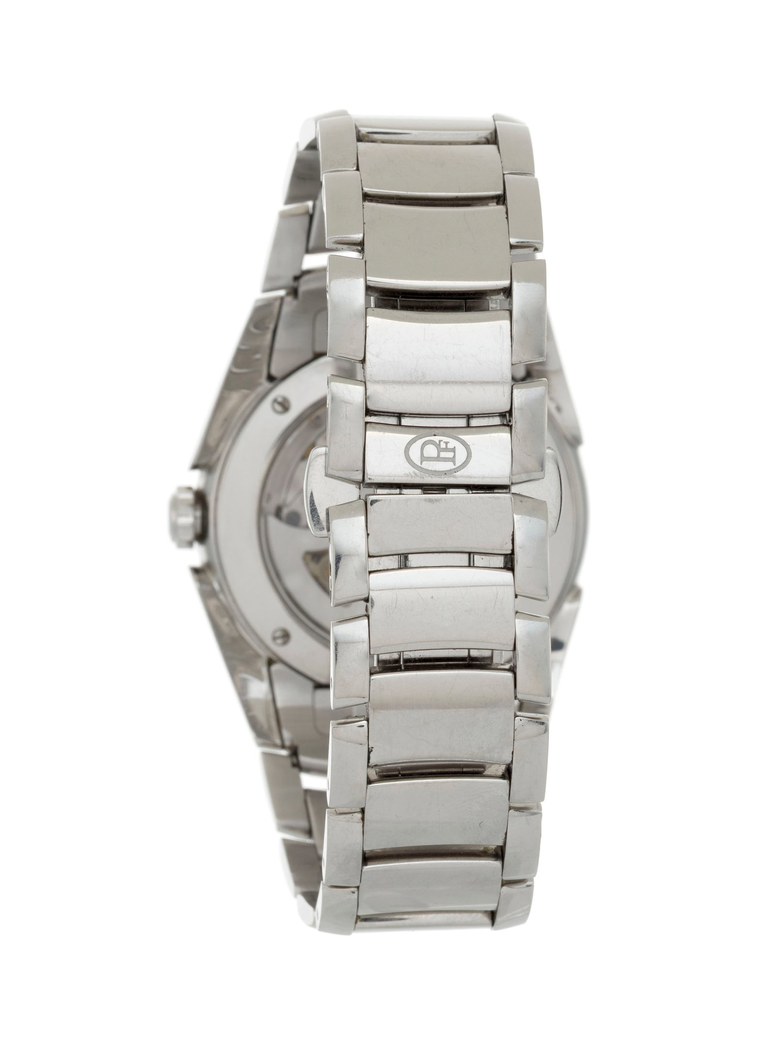 Parmigiani, montre-bracelet petite seconde en acier ornée d'un cadran en nacre et sertie de dia - 3
